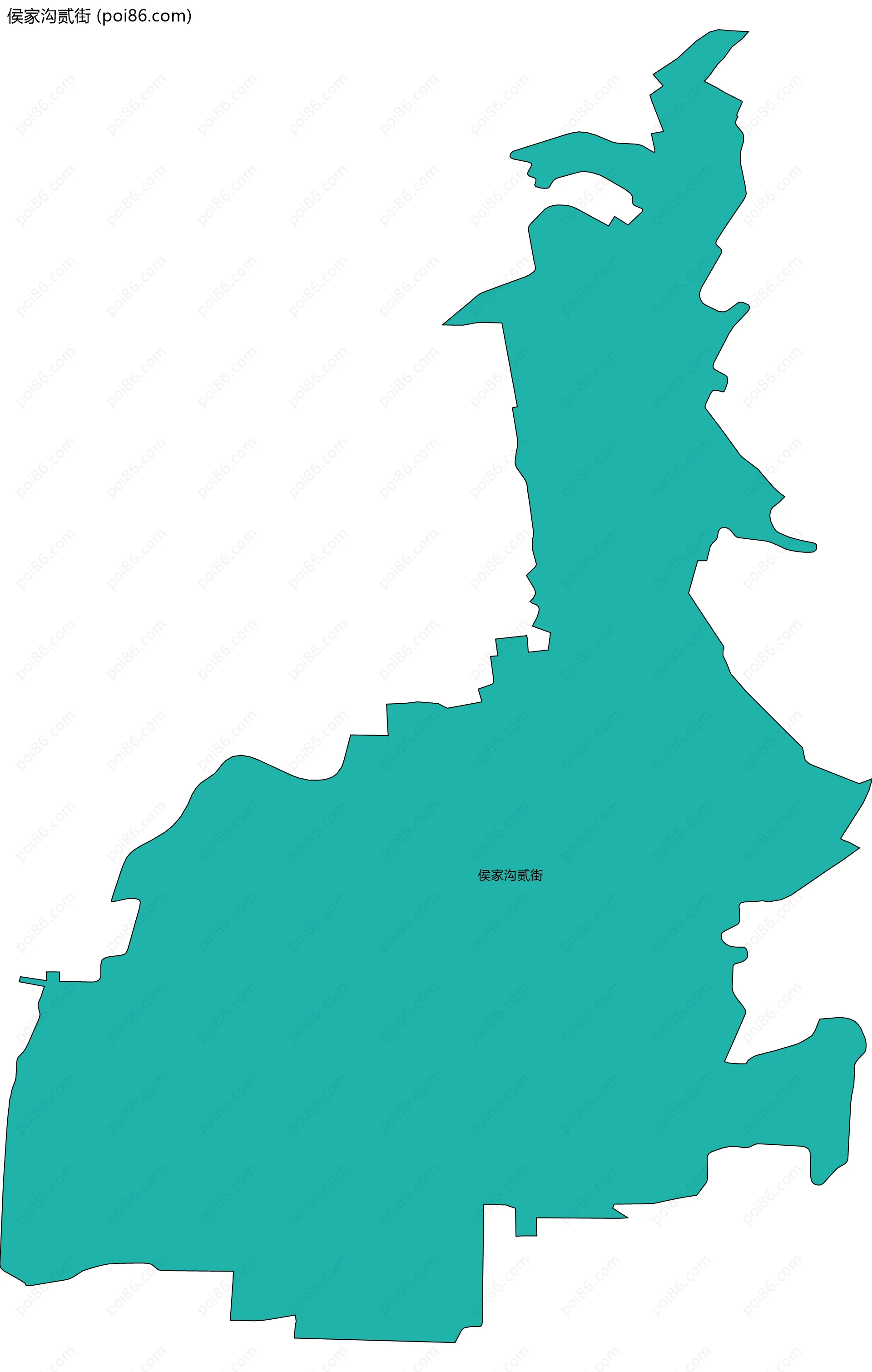 侯家沟贰街边界地图