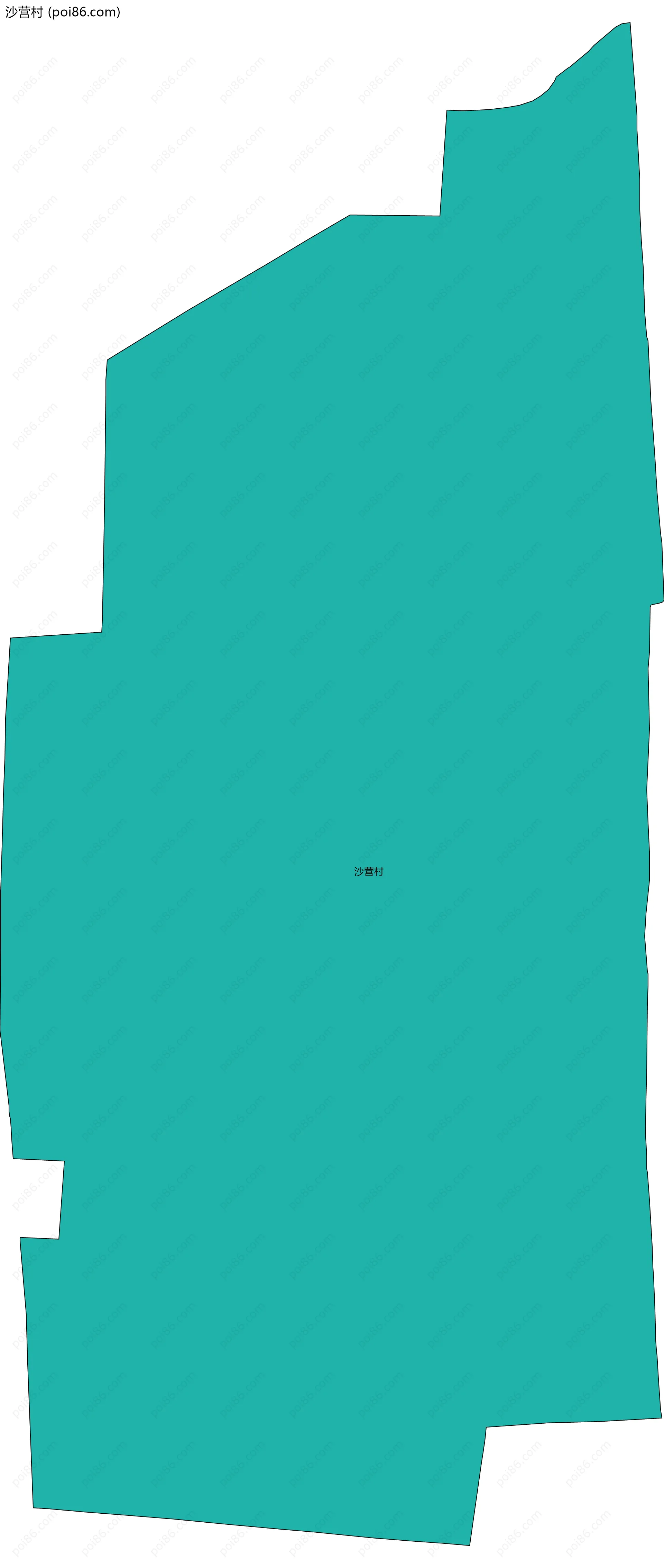 沙营村边界地图