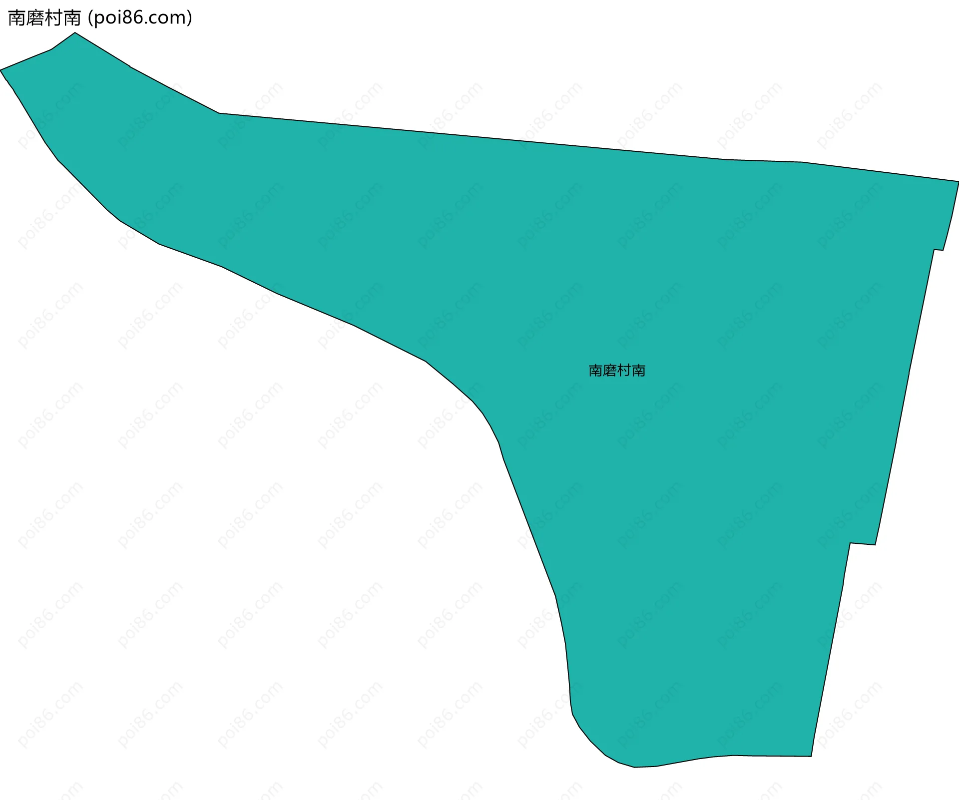 南磨村南边界地图
