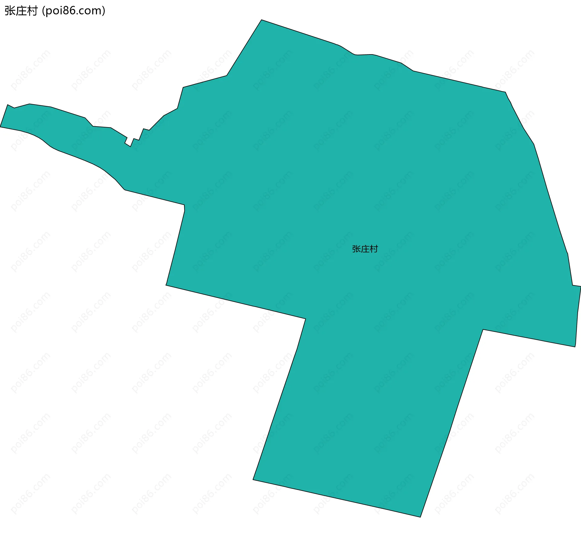 张庄村边界地图