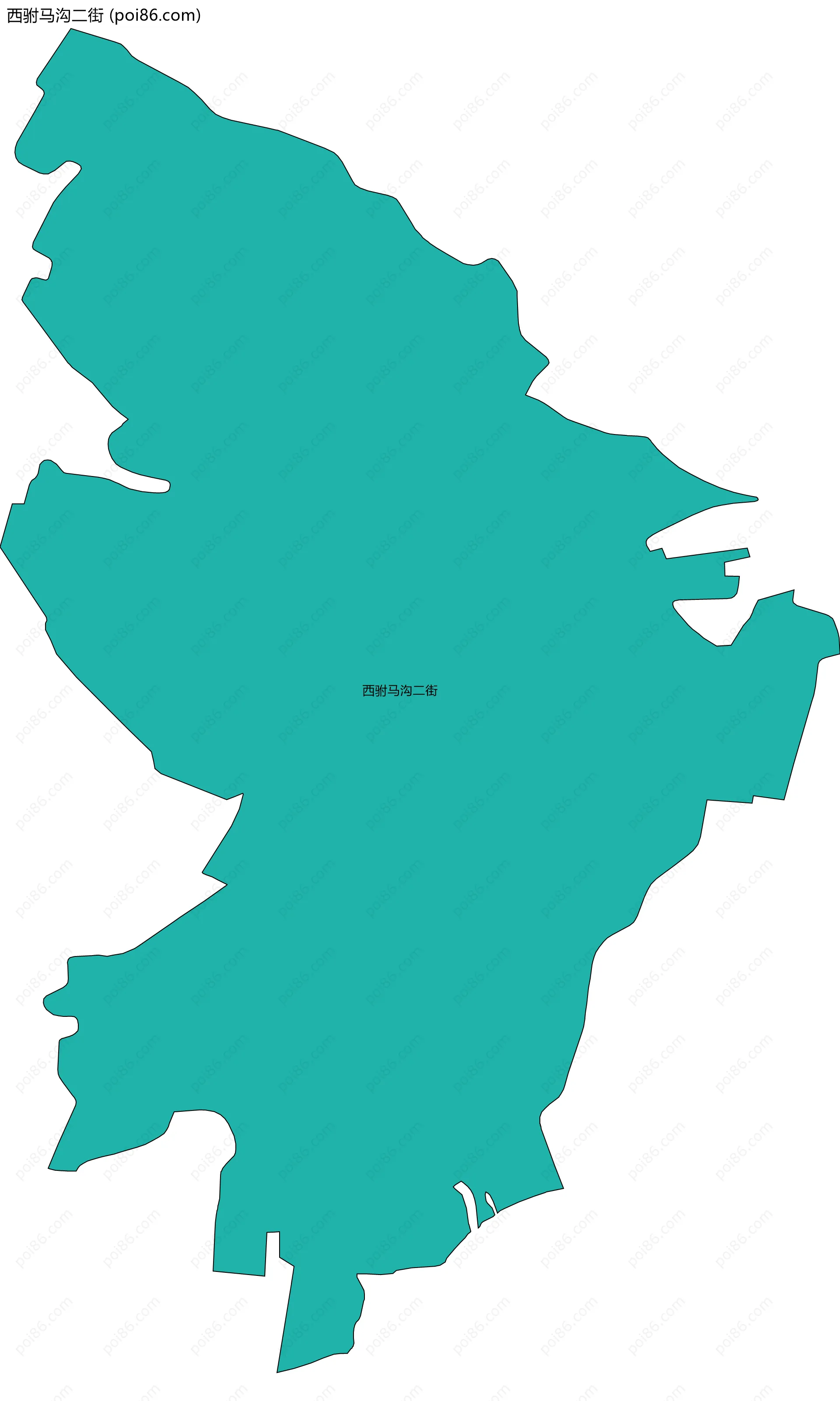 西驸马沟二街边界地图