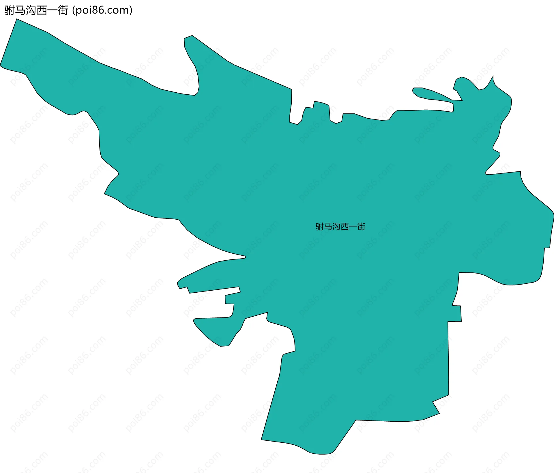 驸马沟西一街边界地图