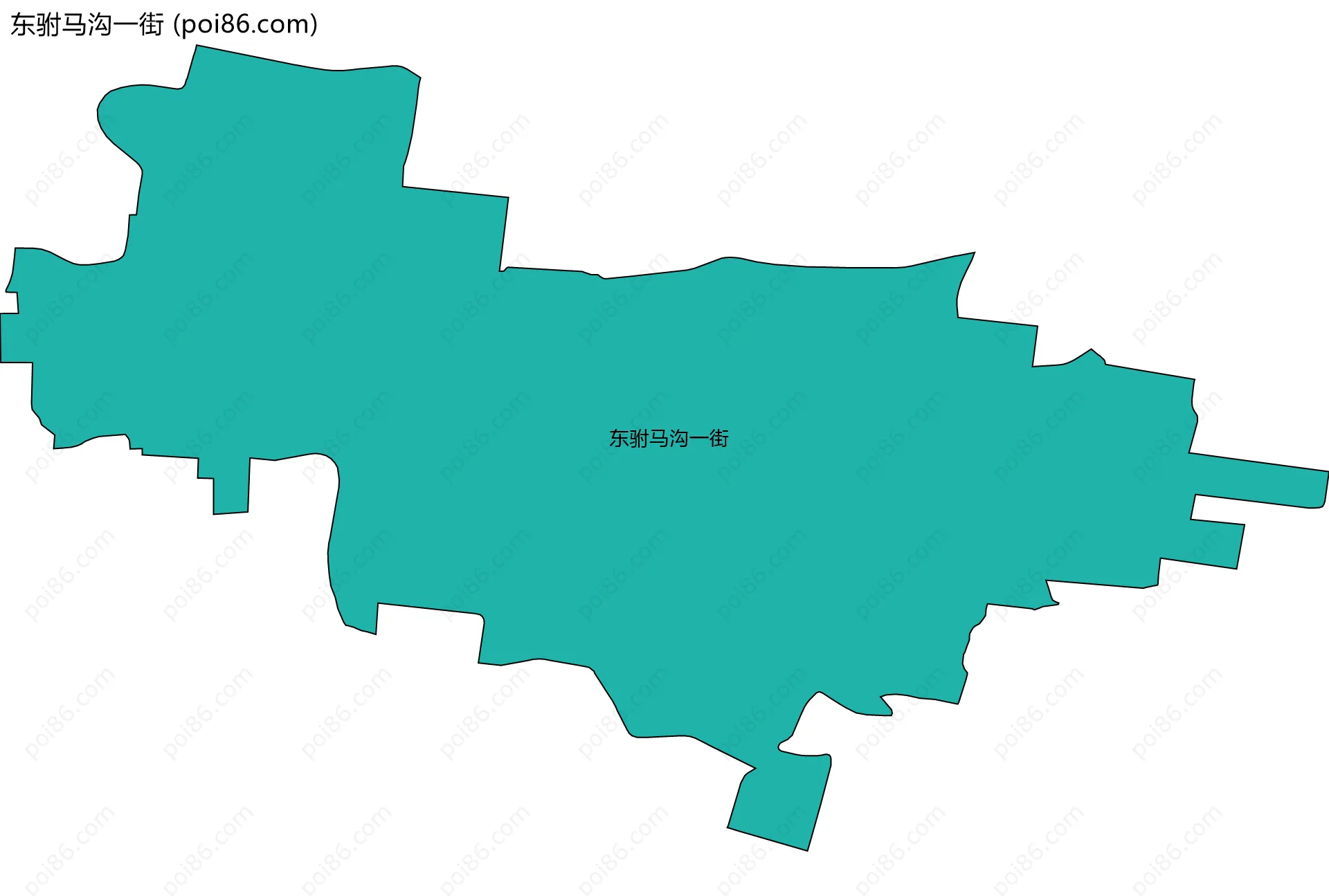 东驸马沟一街边界地图