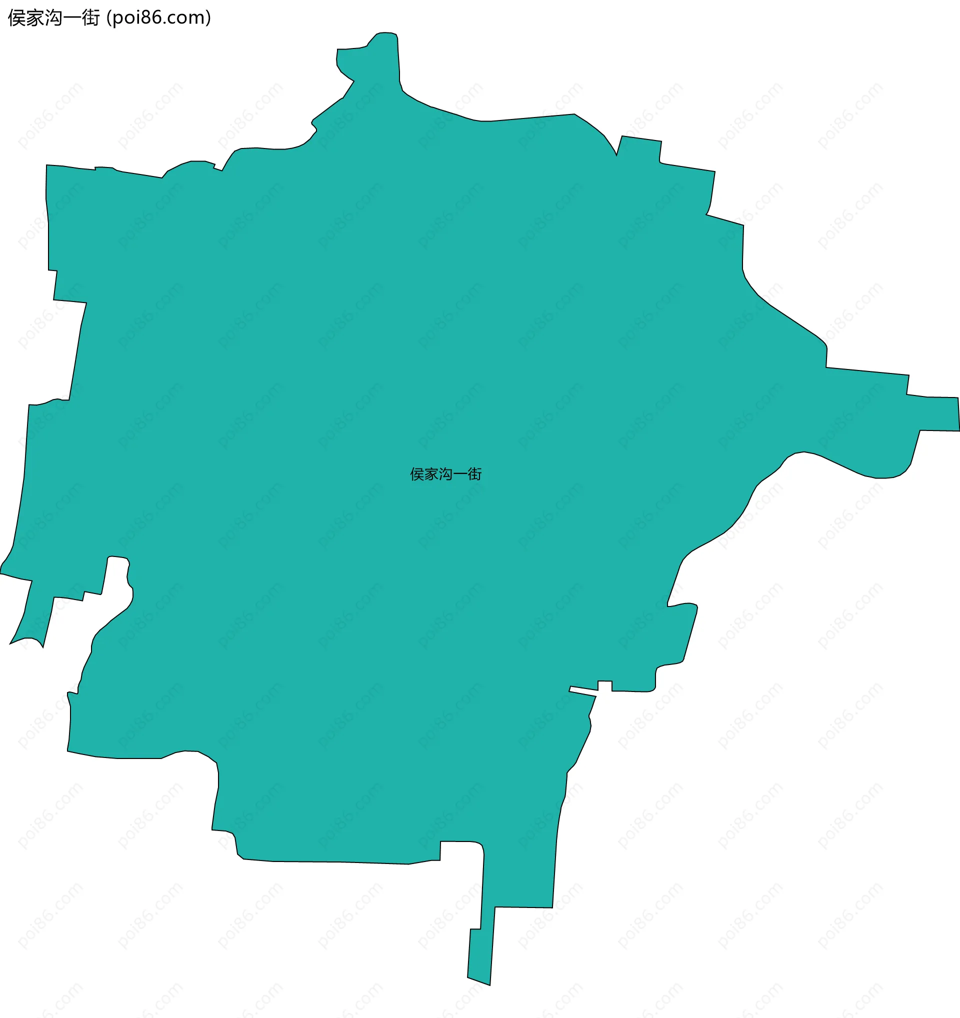 侯家沟一街边界地图