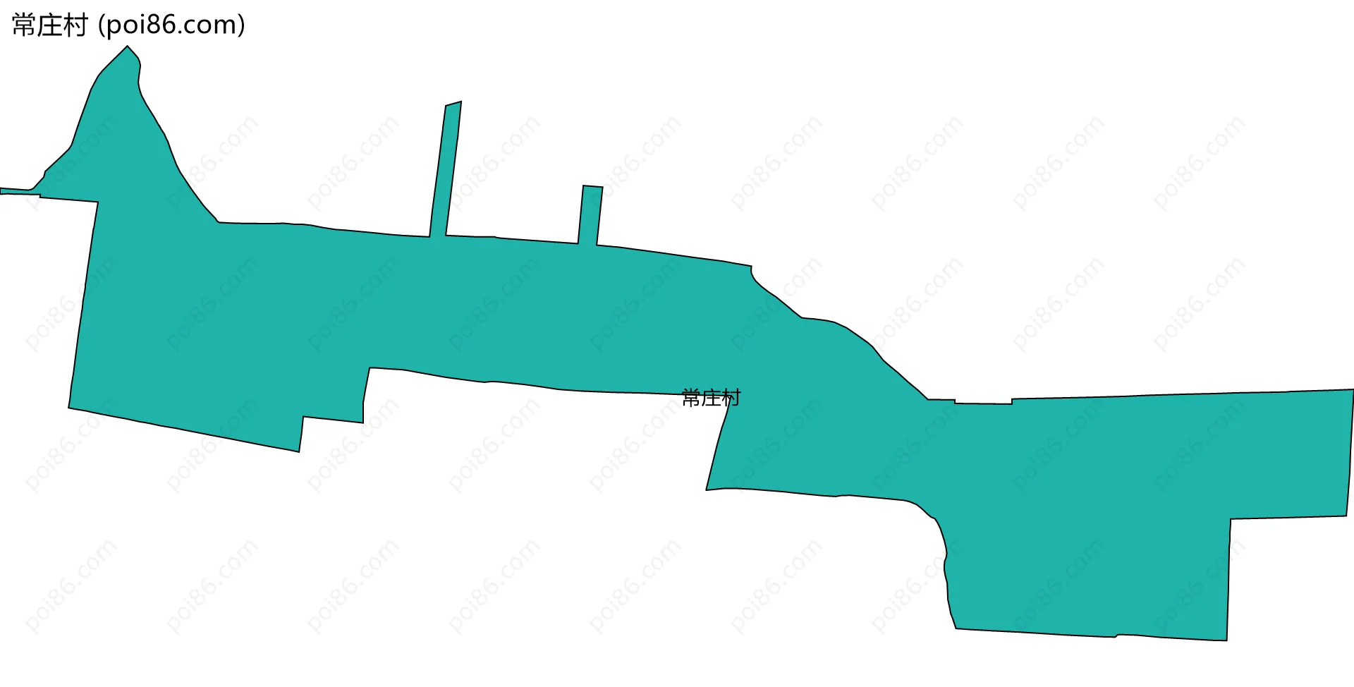 常庄村边界地图