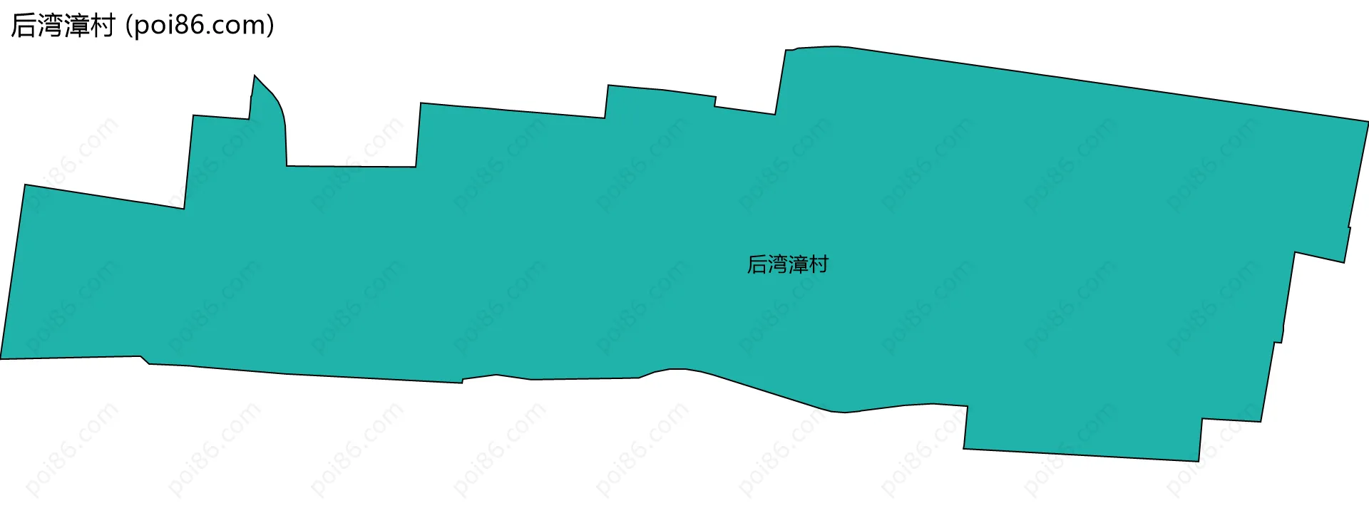 后湾漳村边界地图