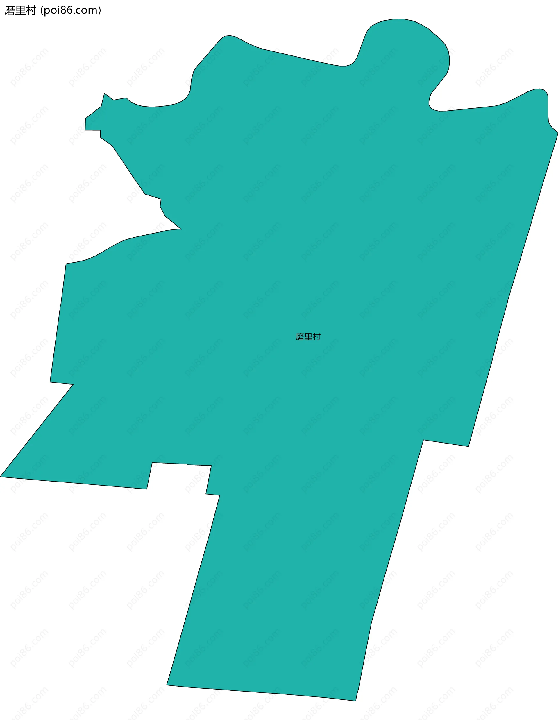磨里村边界地图