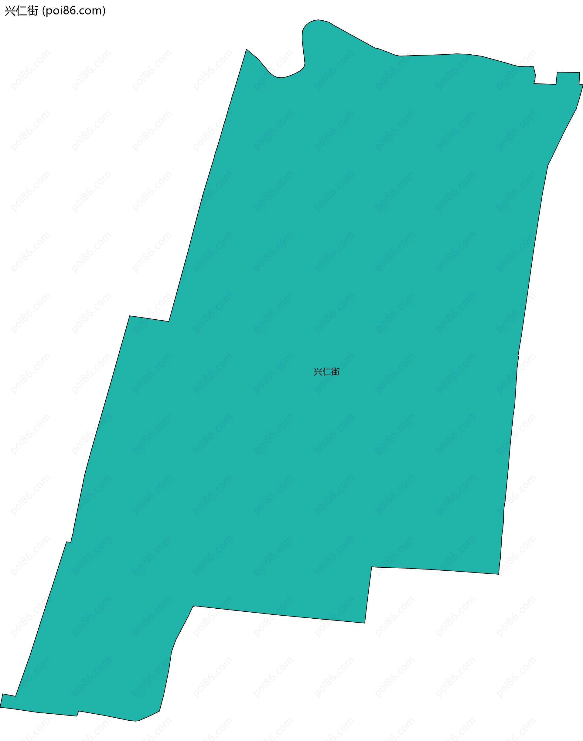 兴仁街边界地图