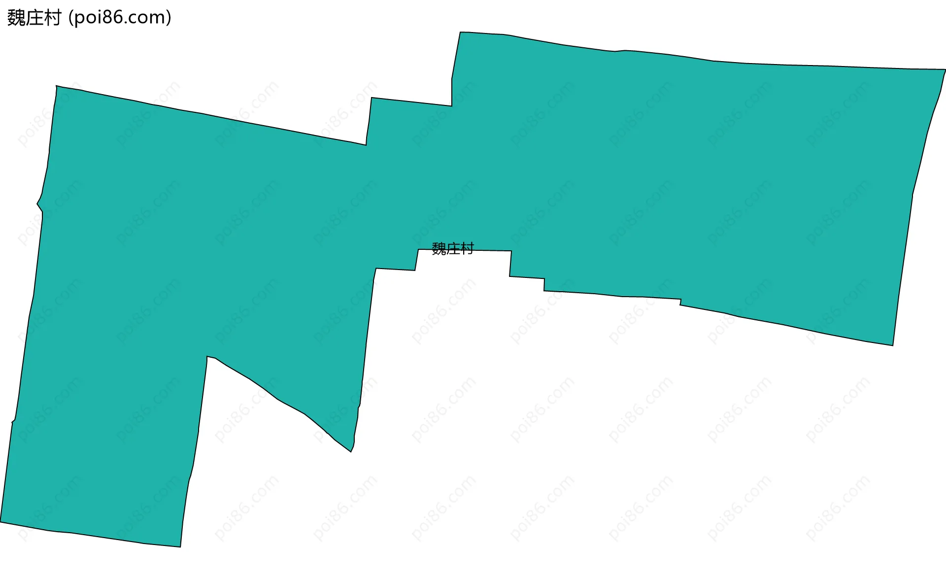 魏庄村边界地图