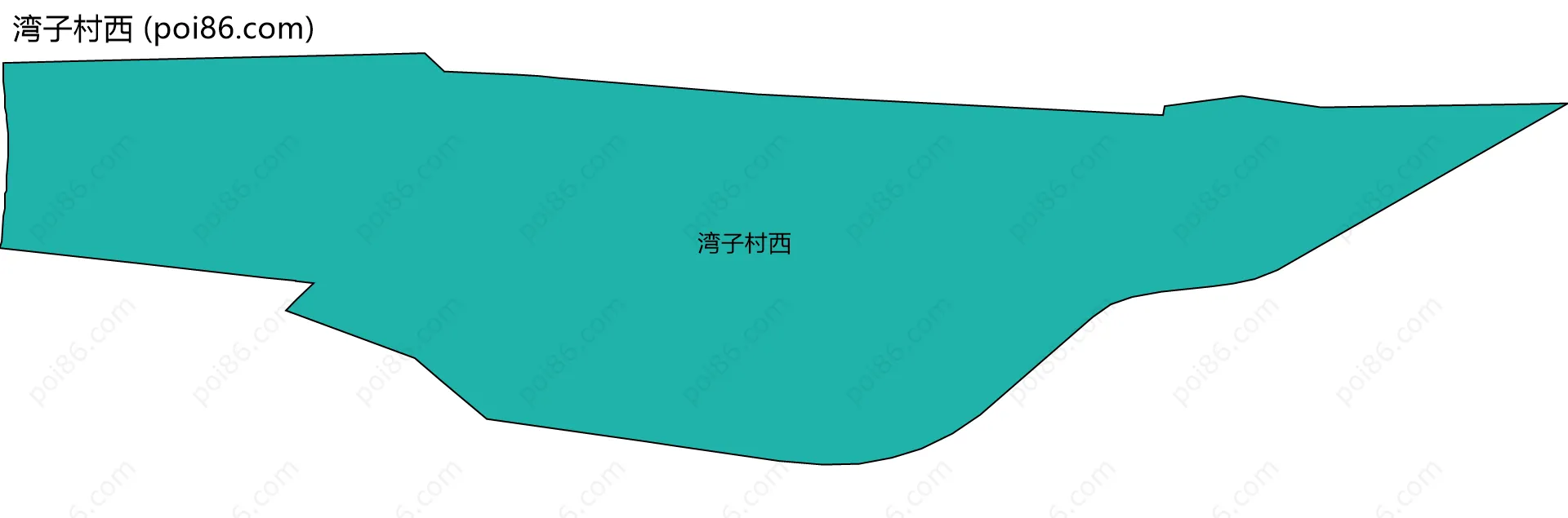 湾子村西边界地图