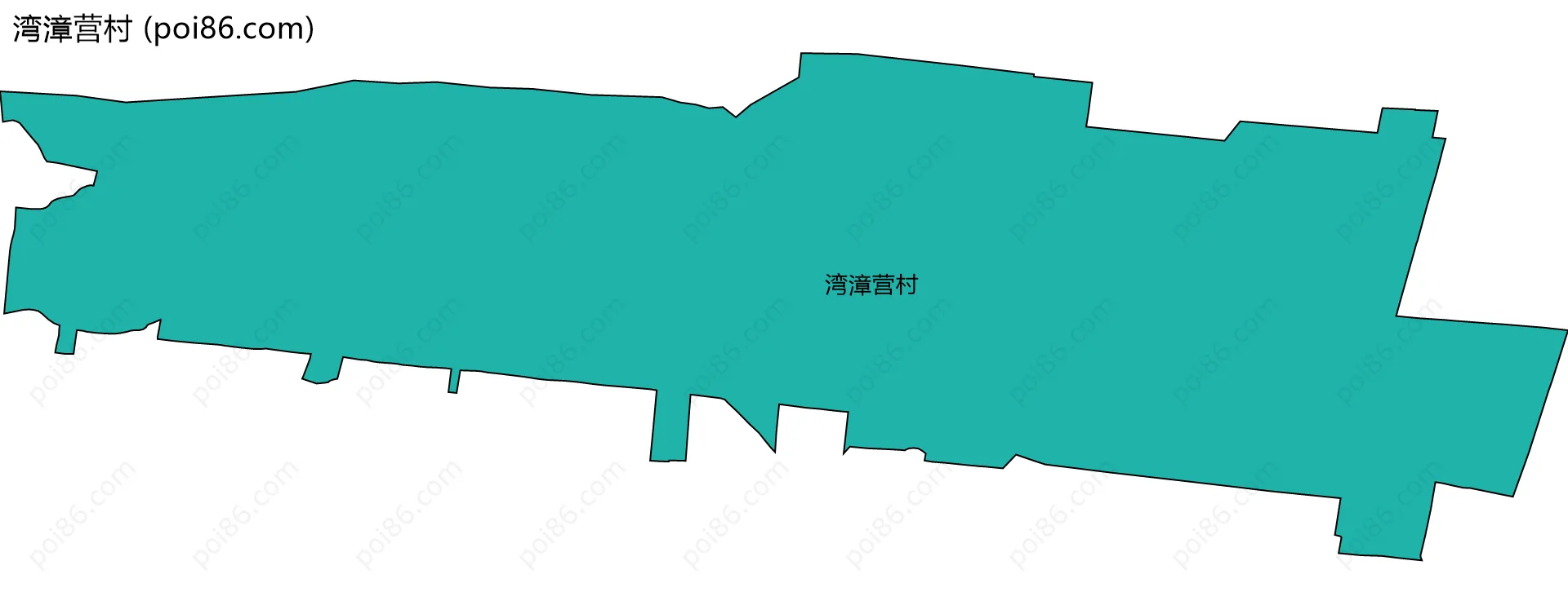 湾漳营村边界地图