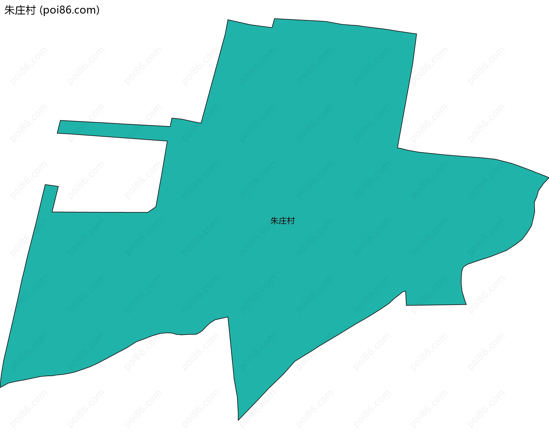 朱庄村边界地图
