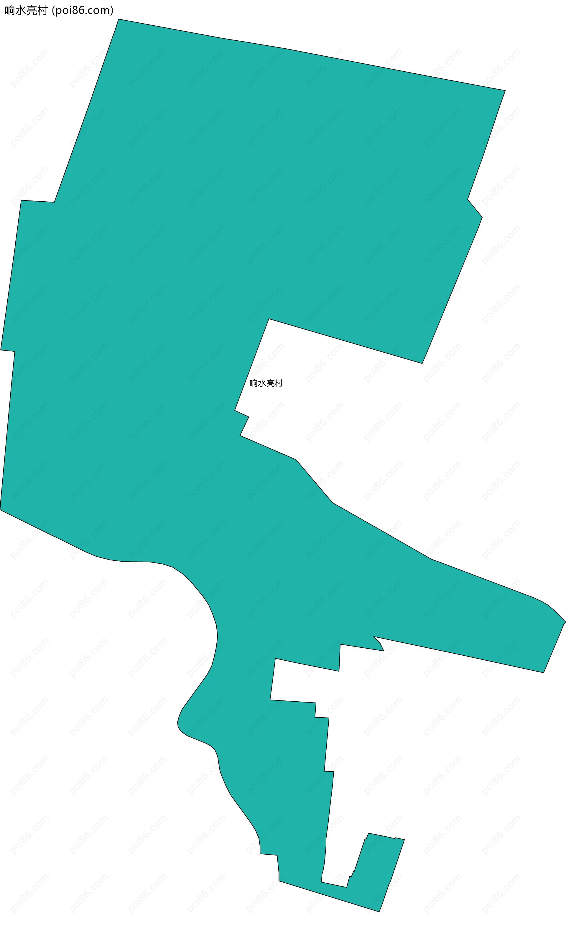 响水亮村边界地图