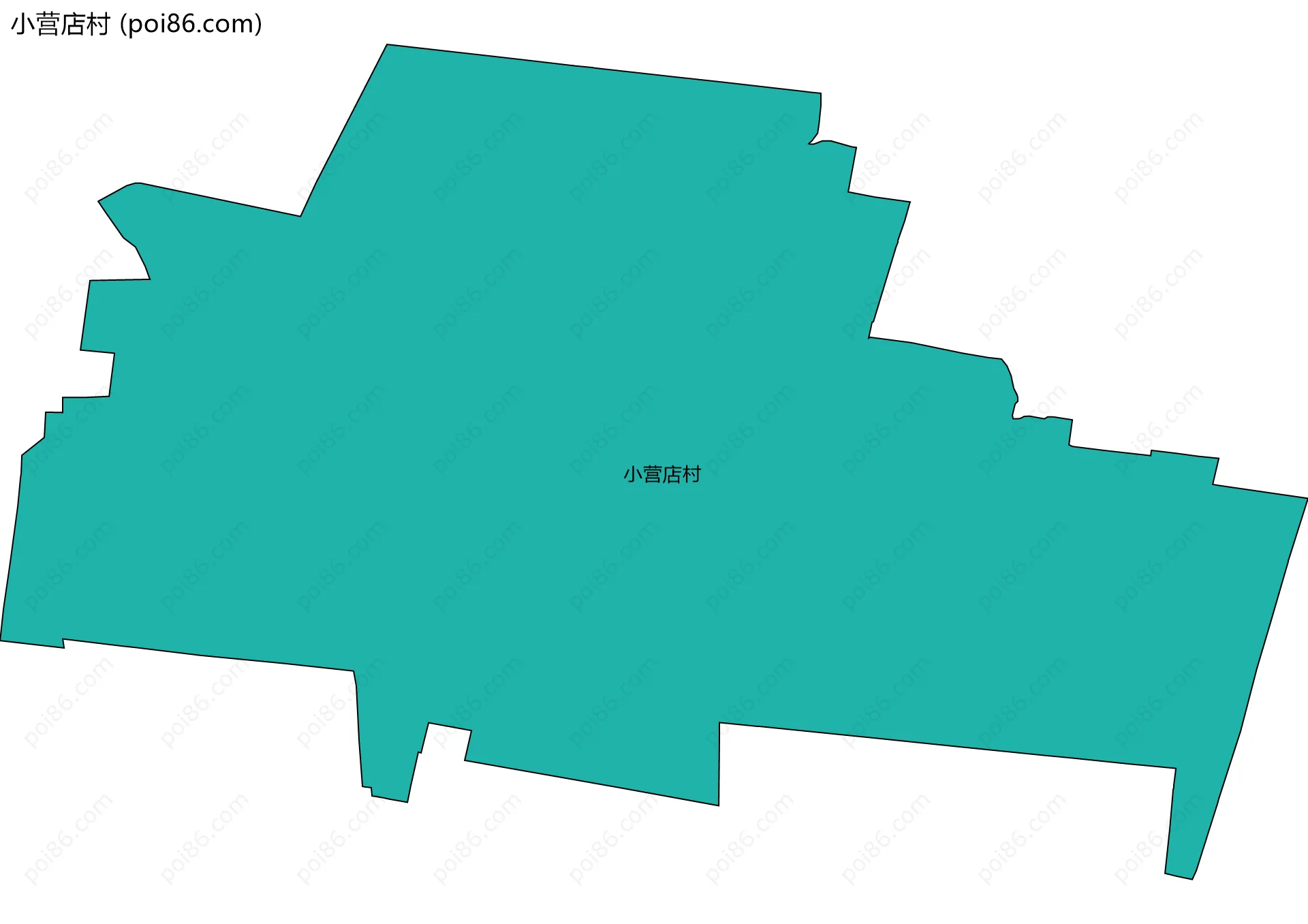 小营店村边界地图