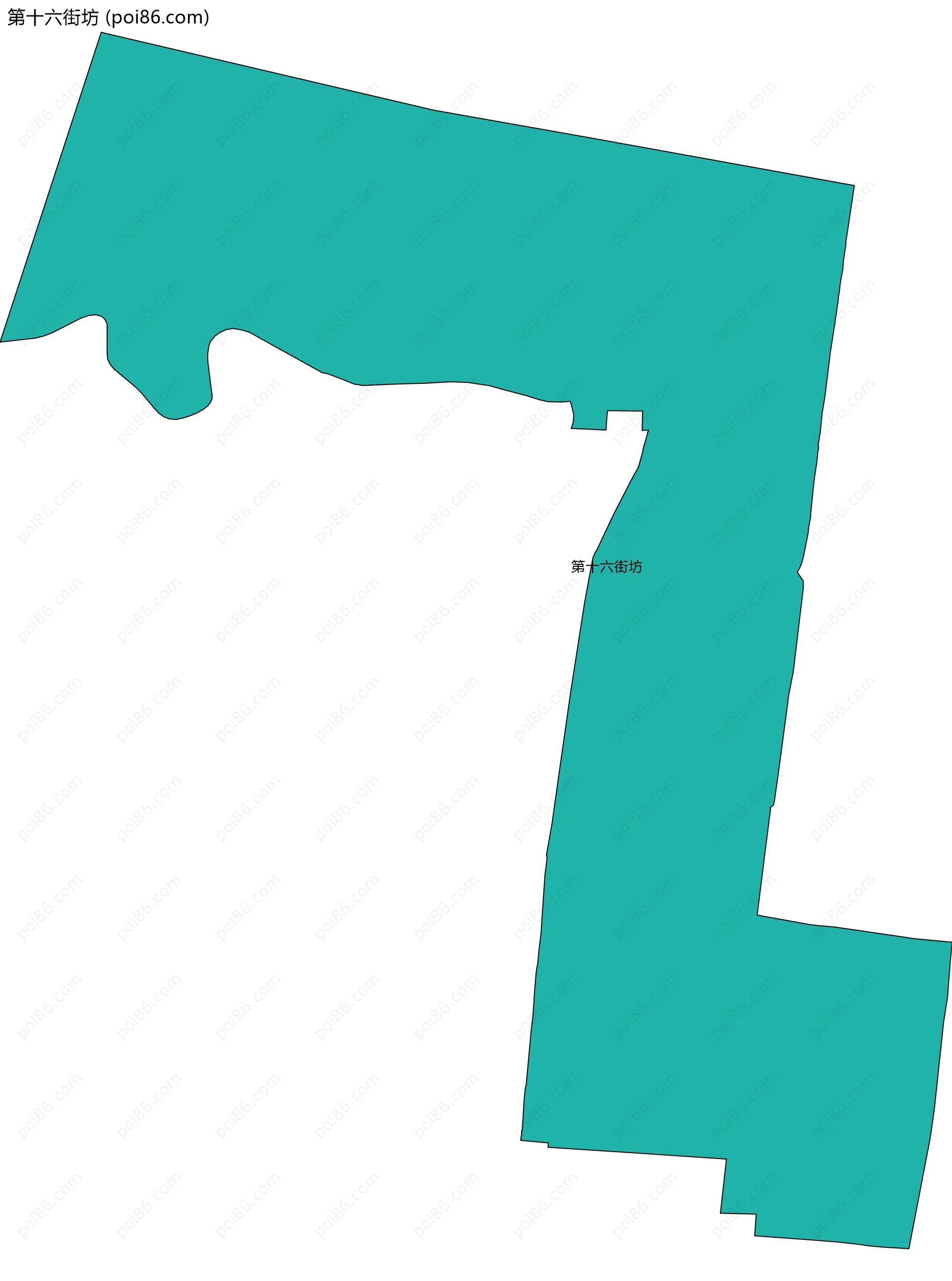 第十六街坊边界地图