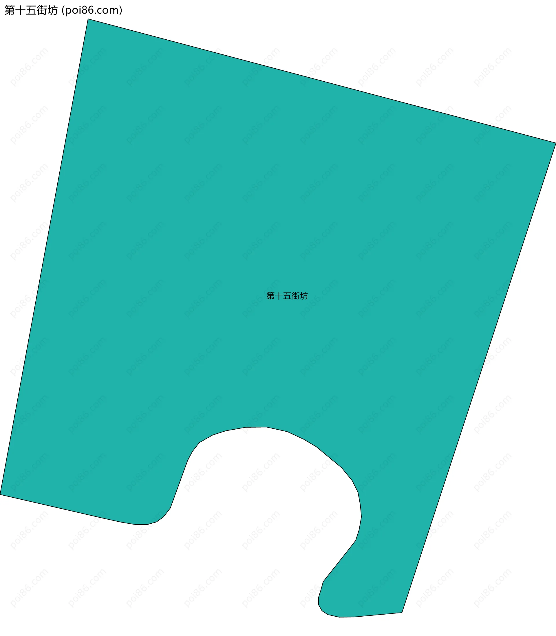 第十五街坊边界地图