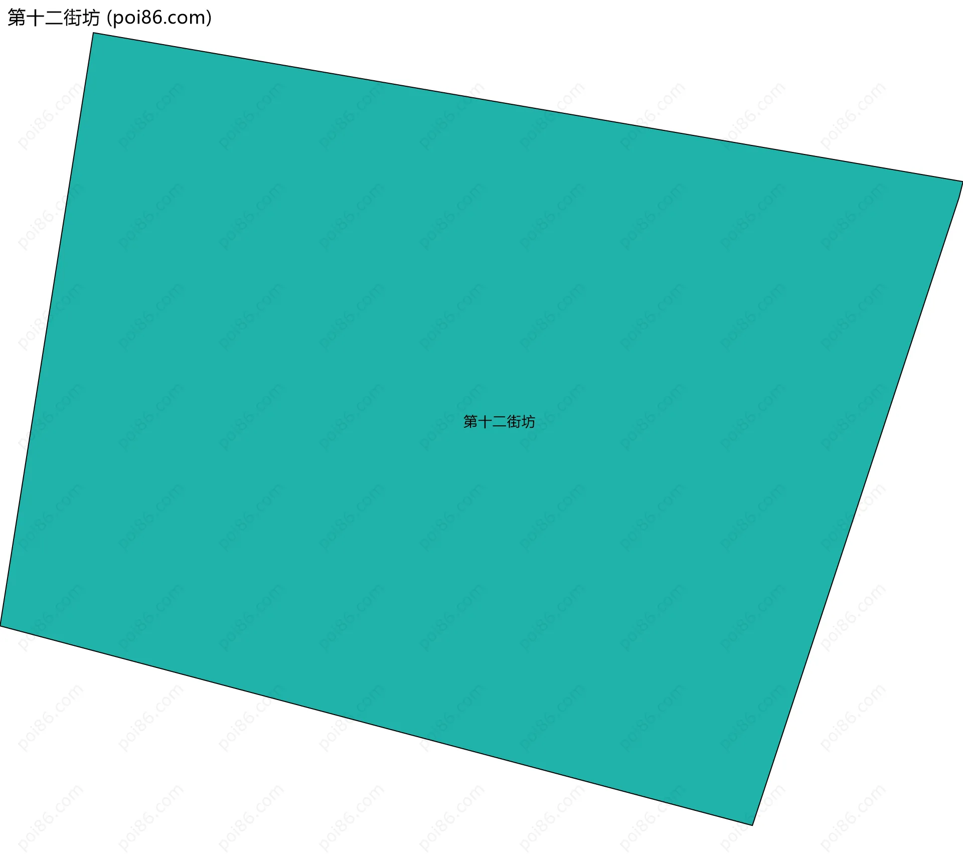 第十二街坊边界地图