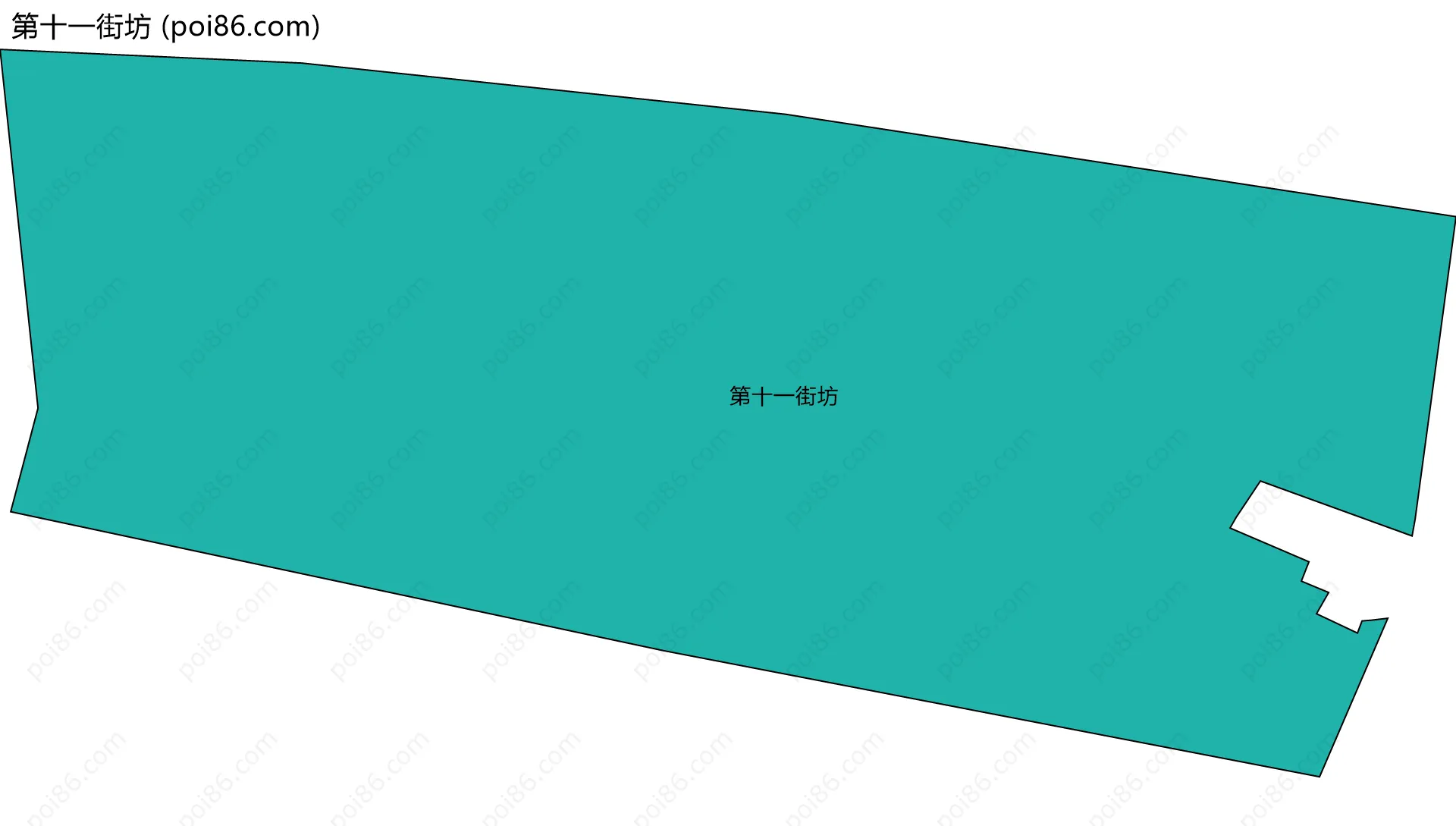 第十一街坊边界地图