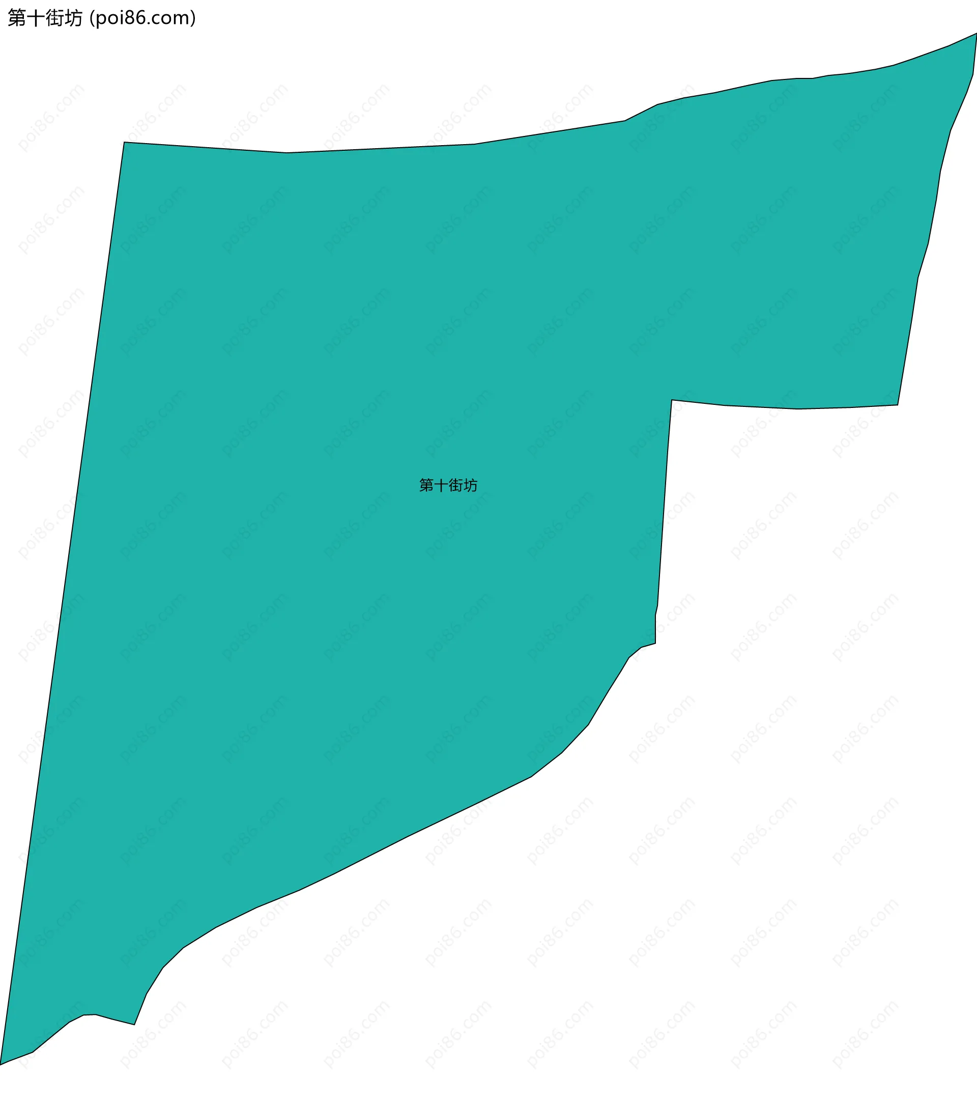 第十街坊边界地图