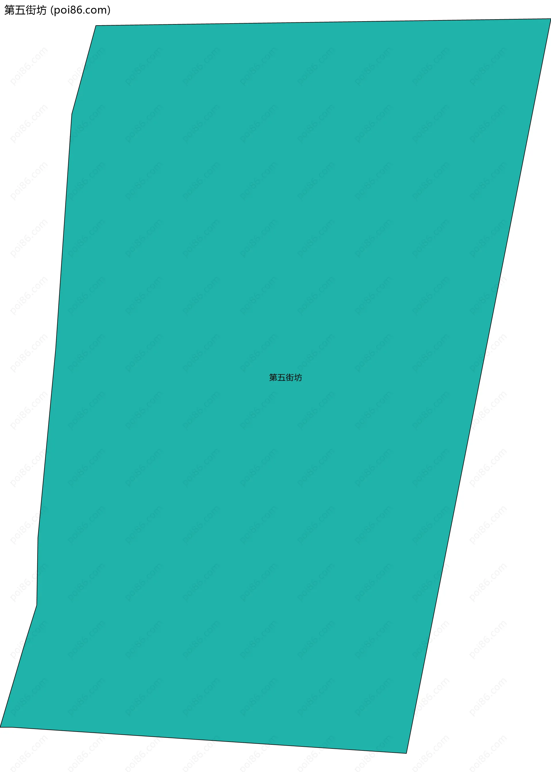 第五街坊边界地图