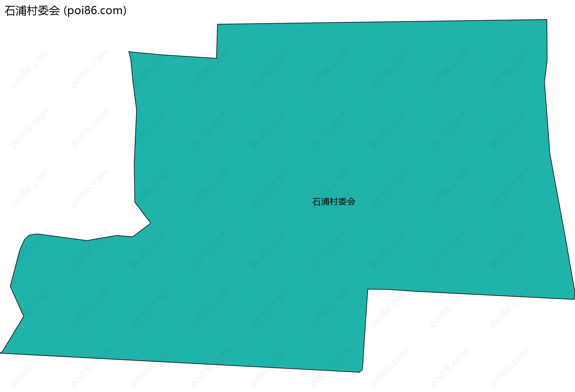 石浦村委会边界地图