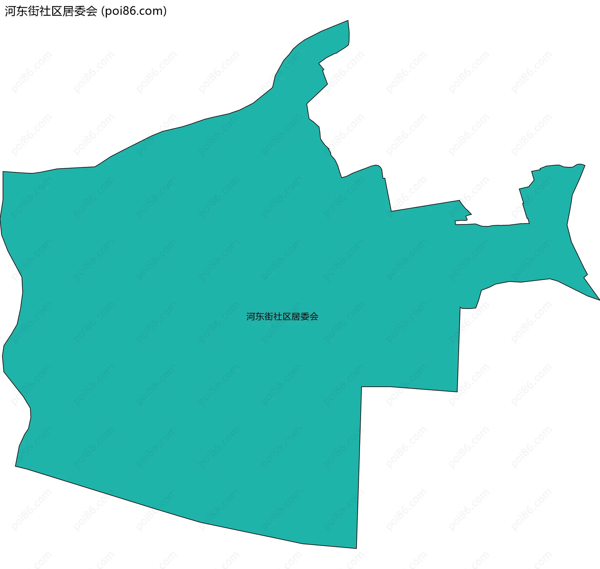 河东街社区居委会边界地图