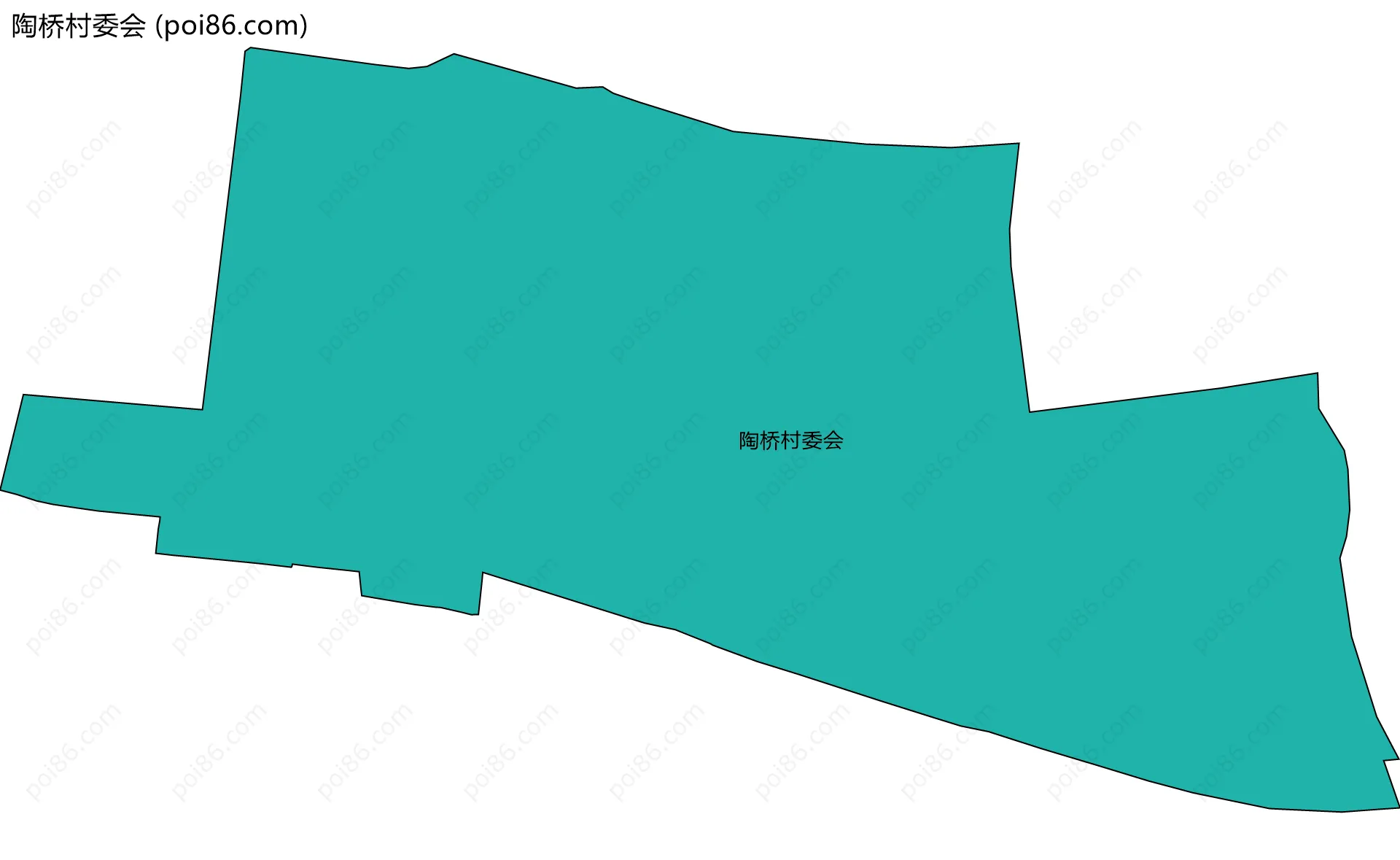陶桥村委会边界地图