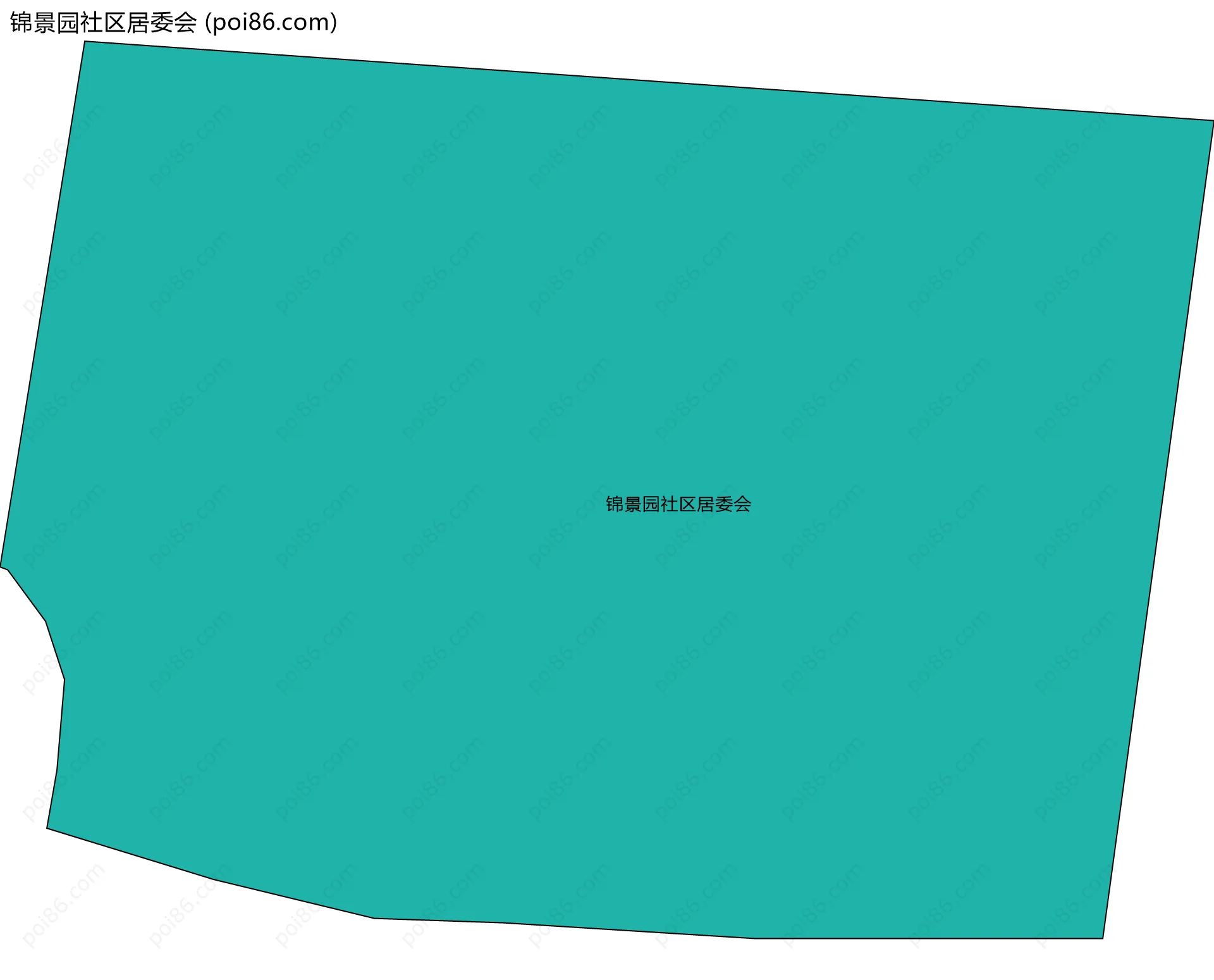 锦景园社区居委会边界地图