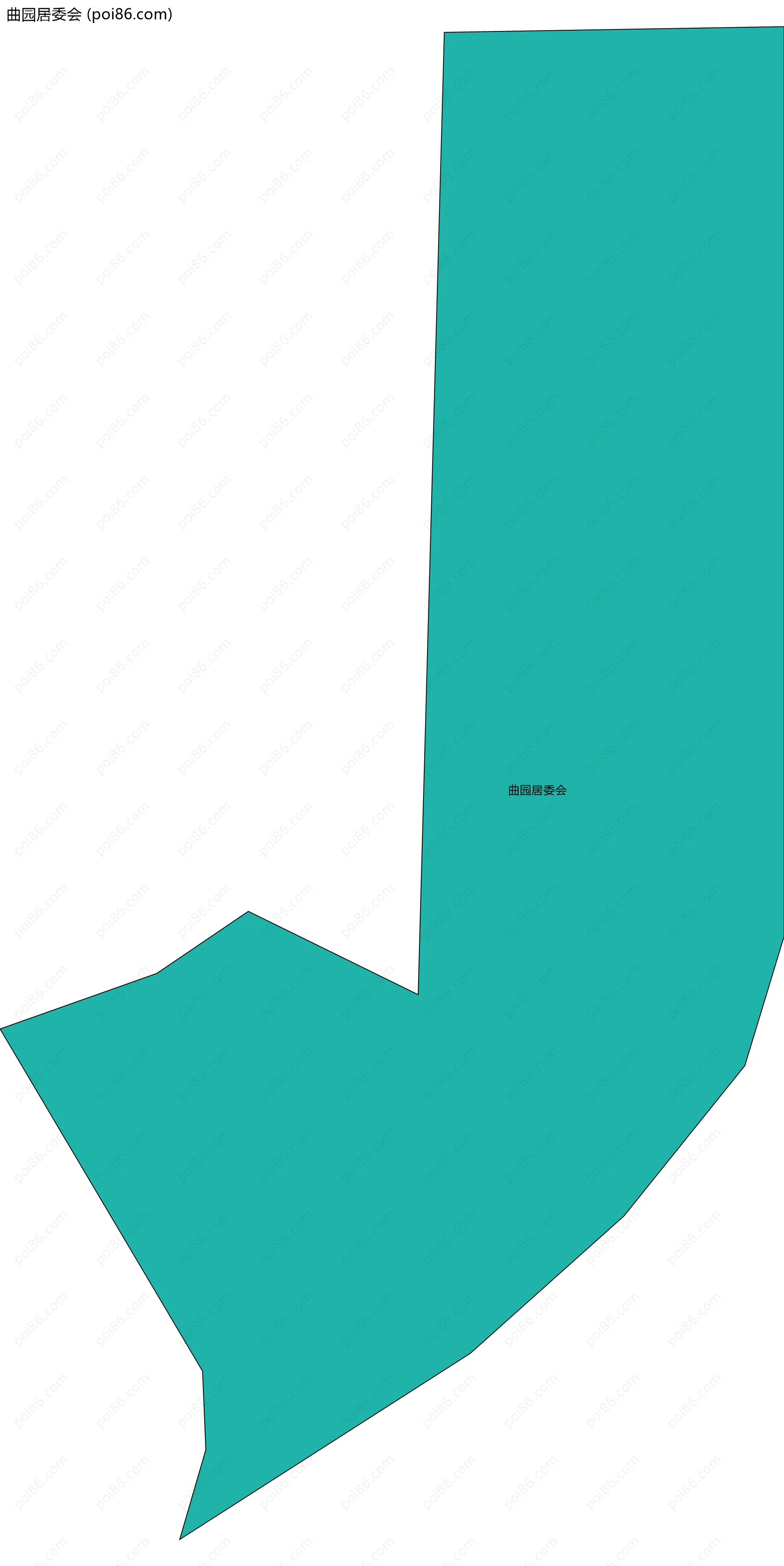 曲园居委会边界地图