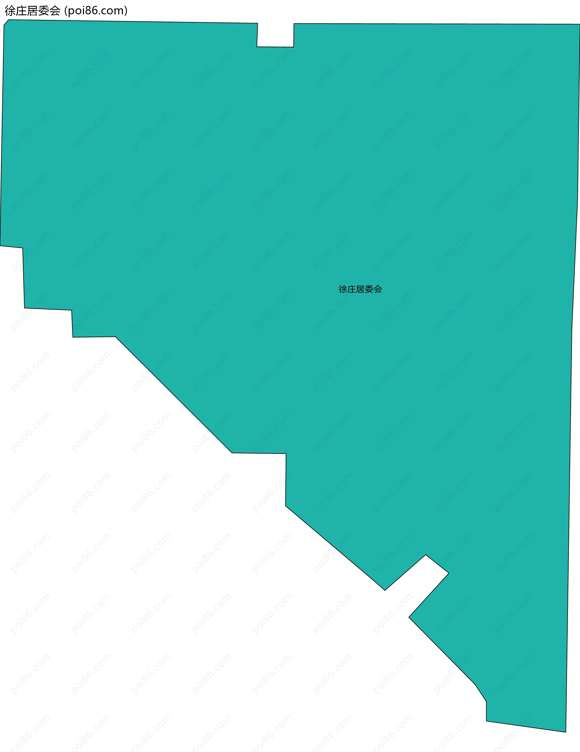 徐庄居委会边界地图