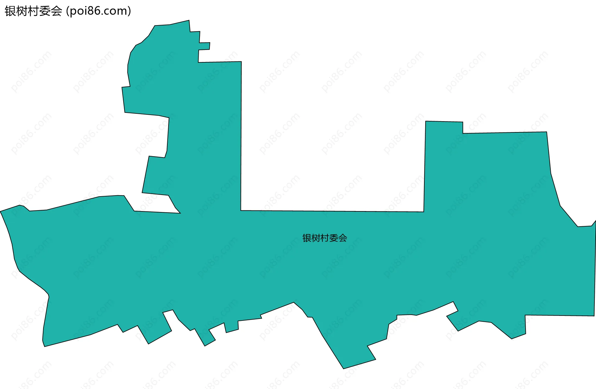 银树村委会边界地图