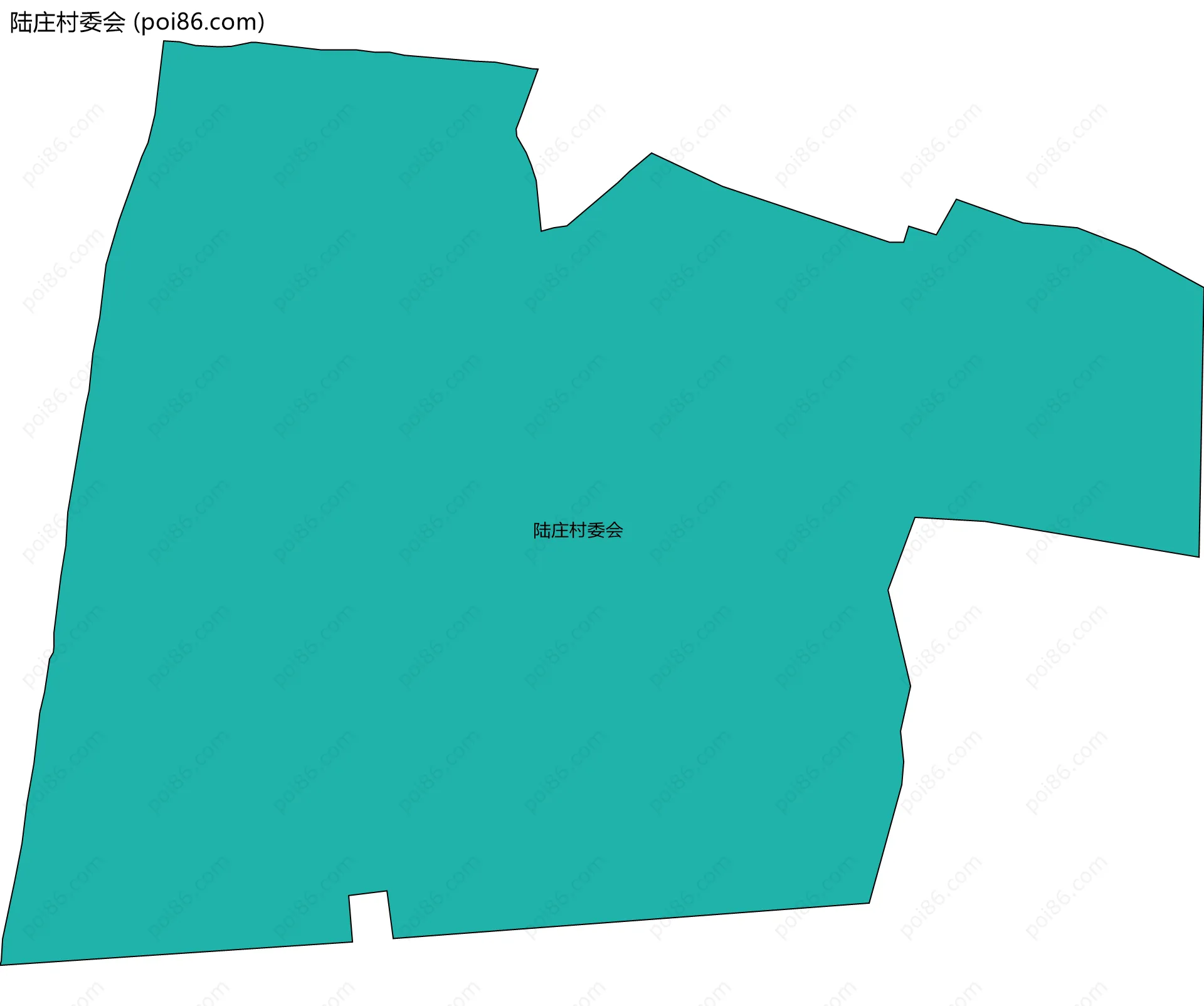 陆庄村委会边界地图