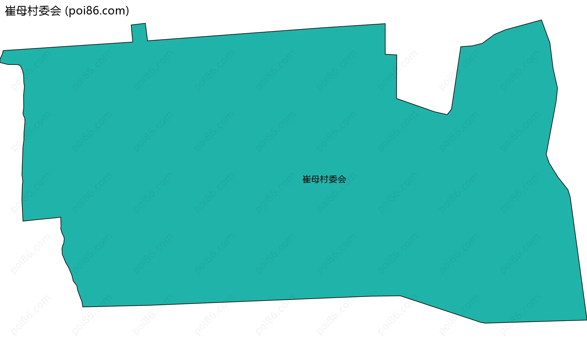 崔母村委会边界地图
