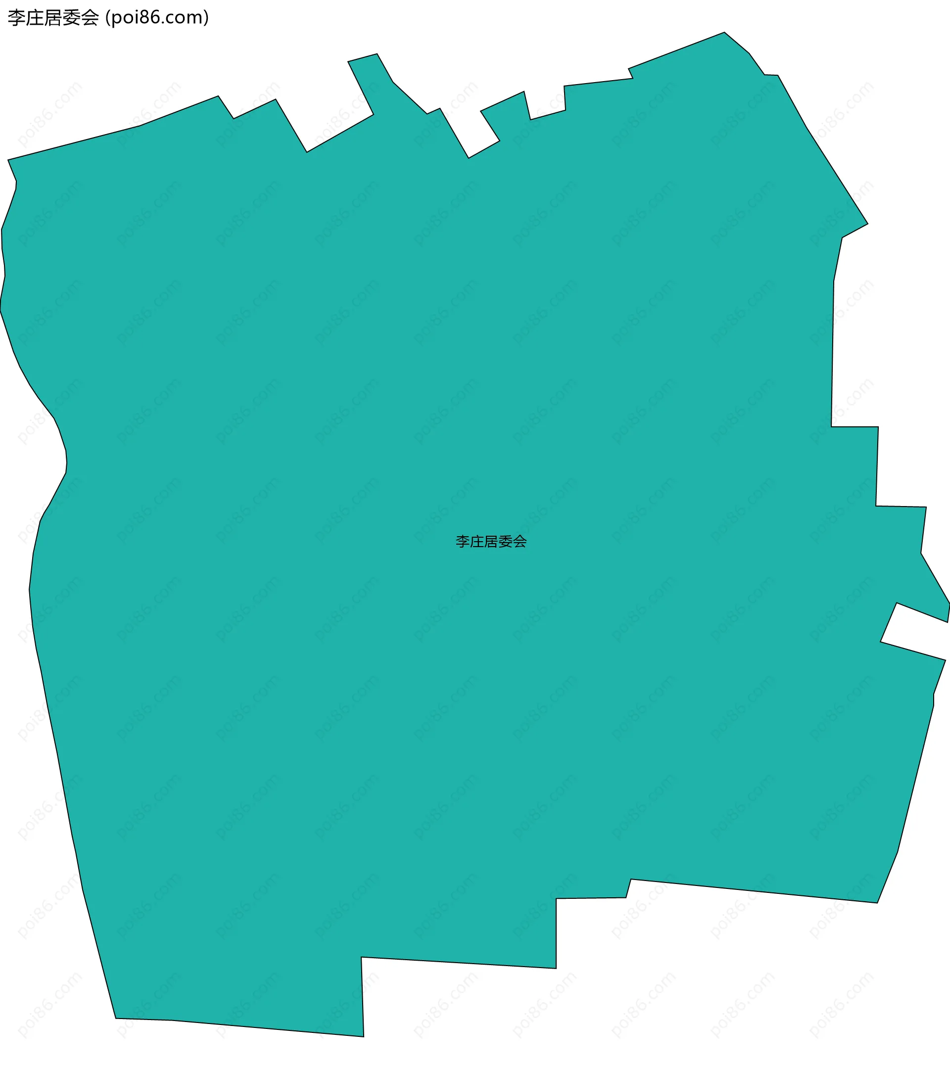 李庄居委会边界地图