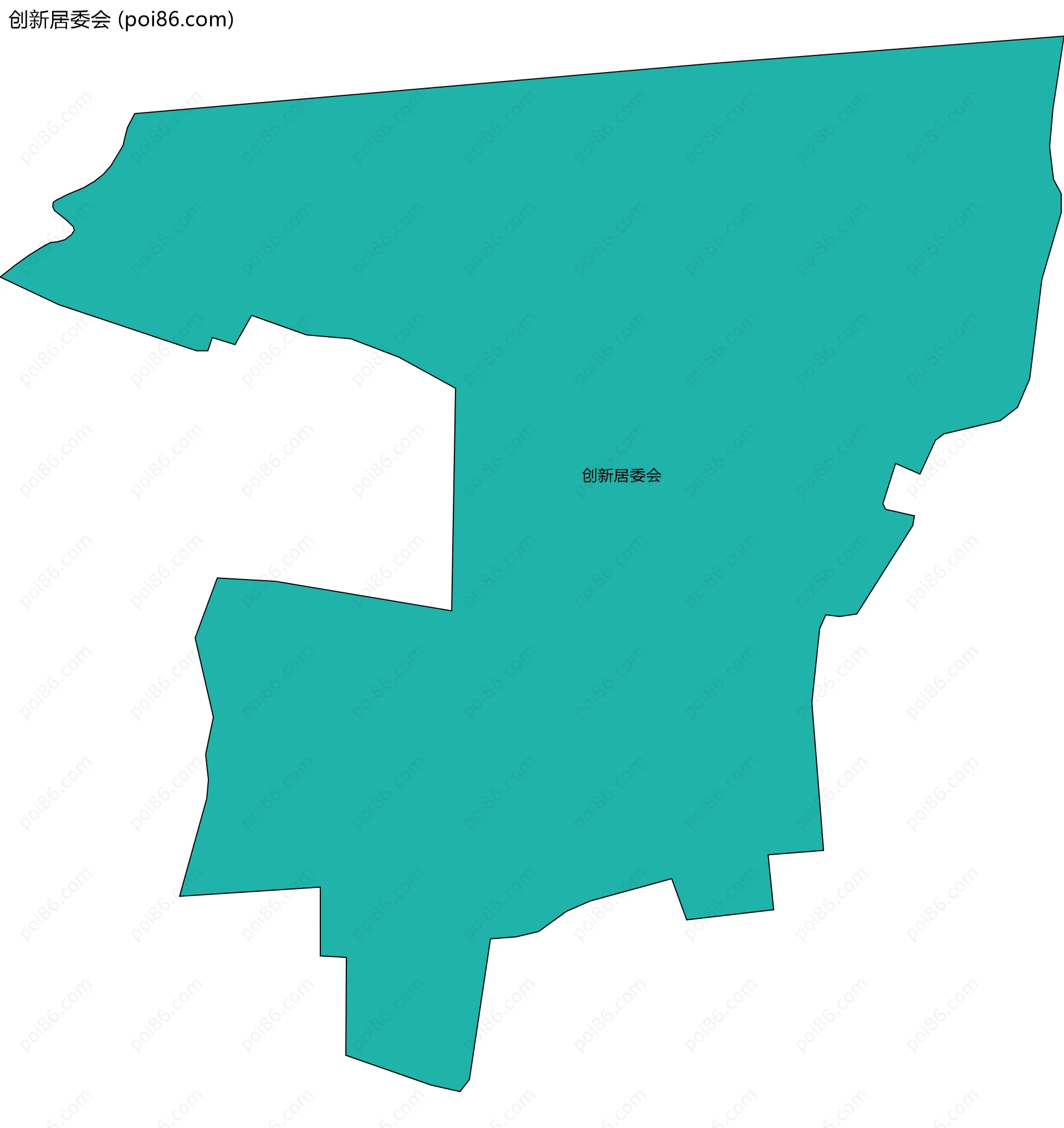 创新居委会边界地图