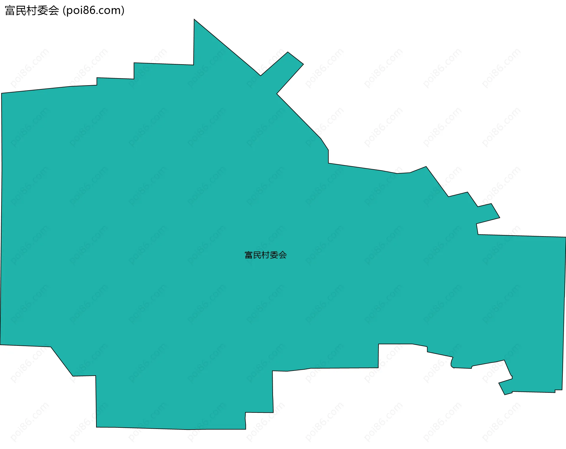 富民村委会边界地图