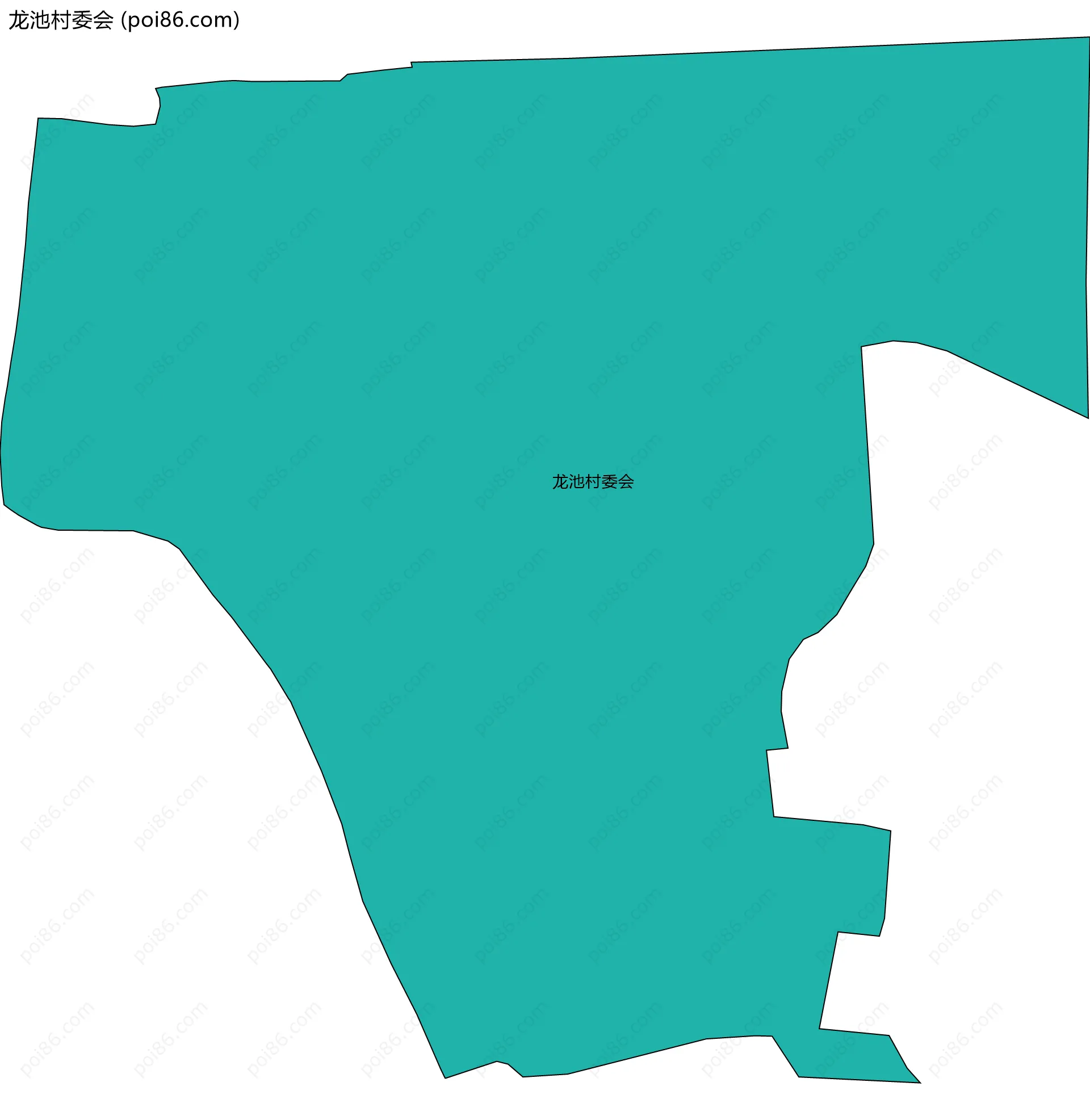 龙池村委会边界地图