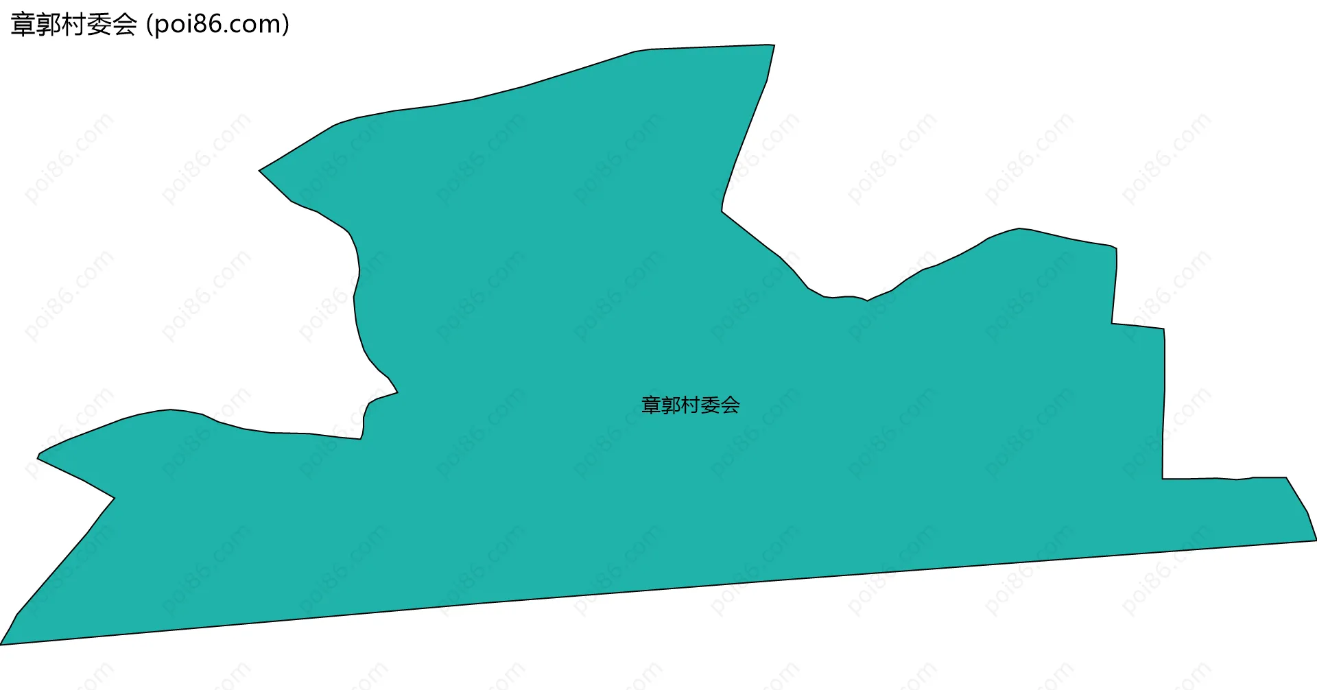 章郭村委会边界地图
