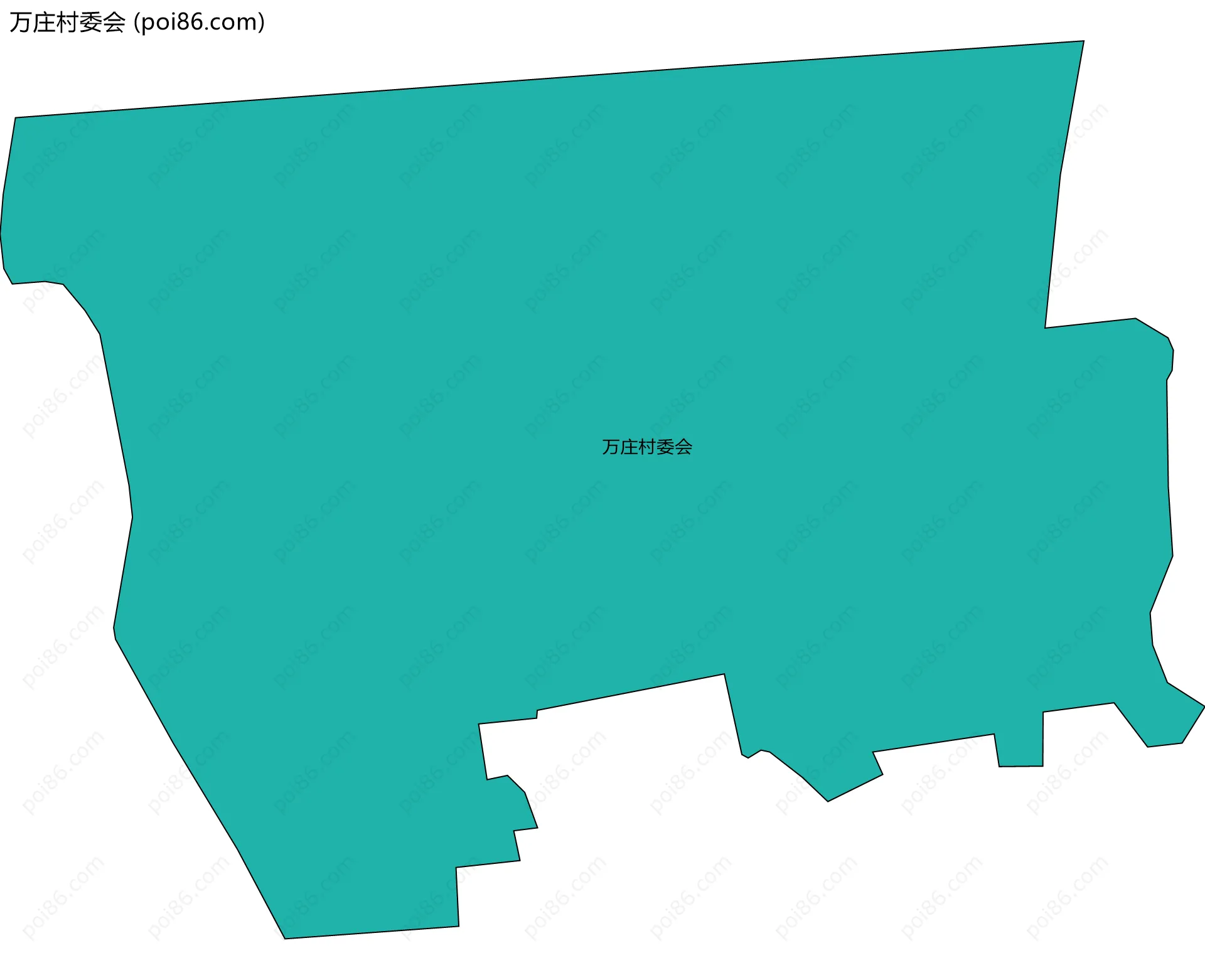 万庄村委会边界地图
