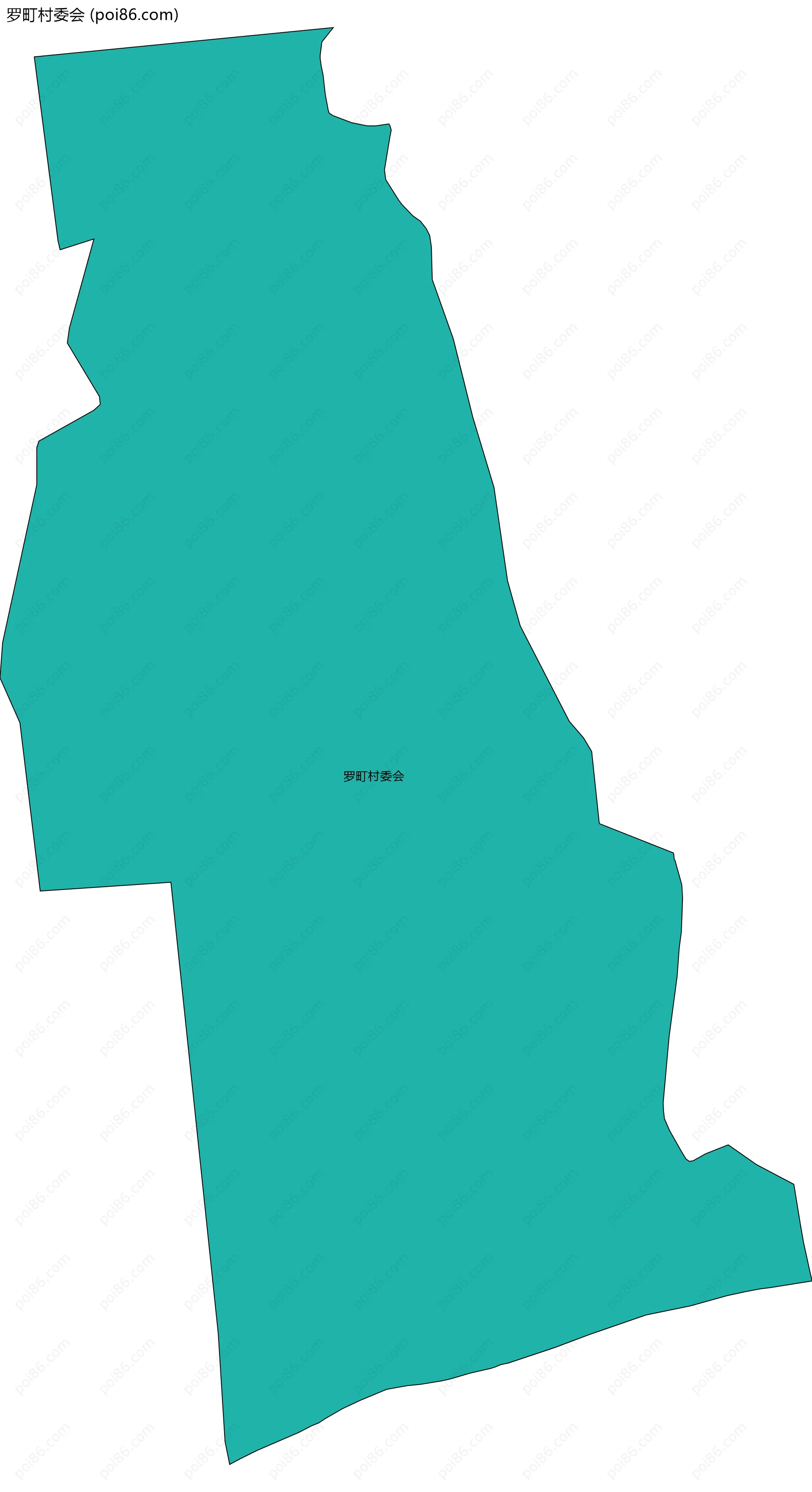 罗町村委会边界地图