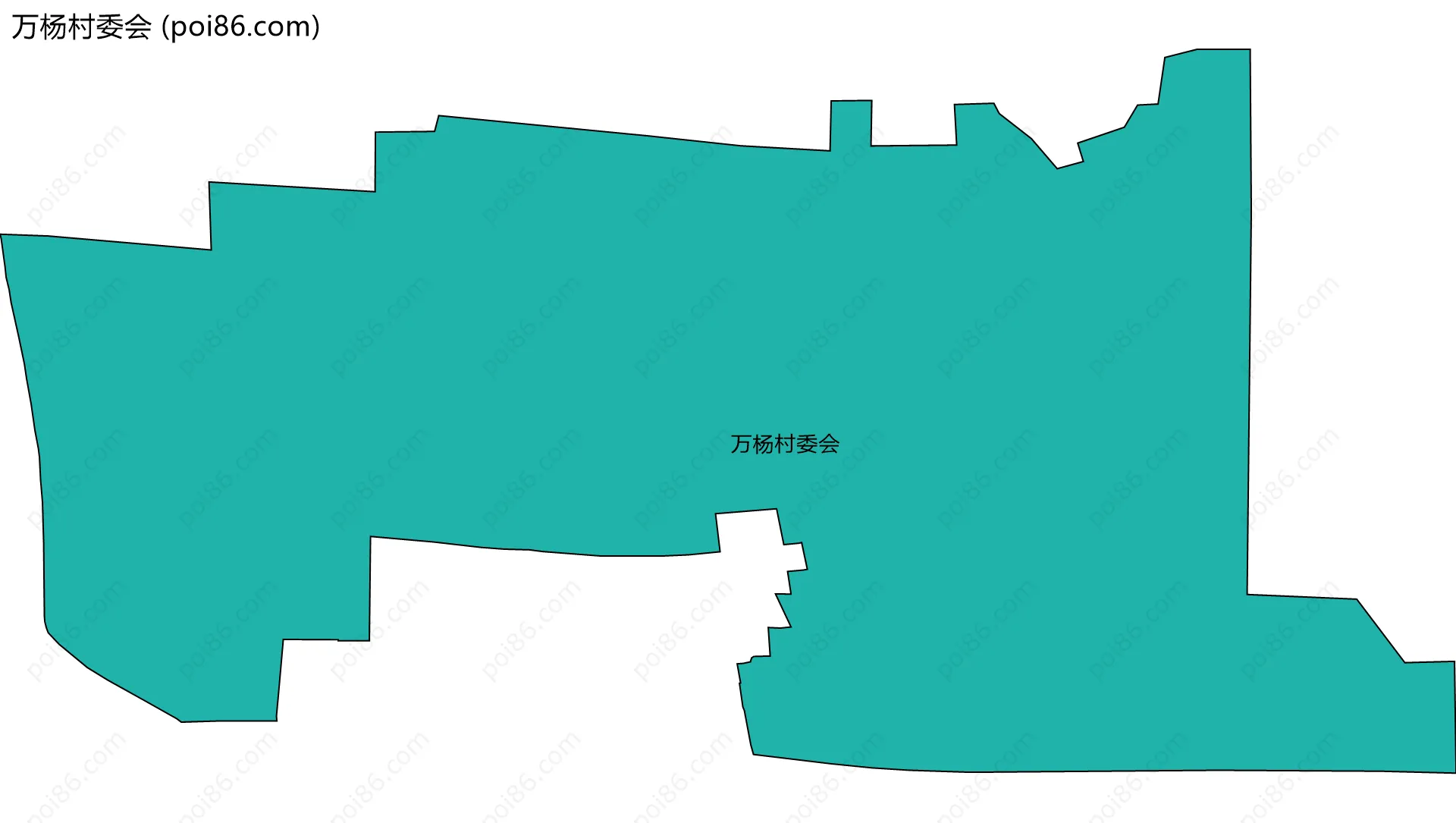 万杨村委会边界地图