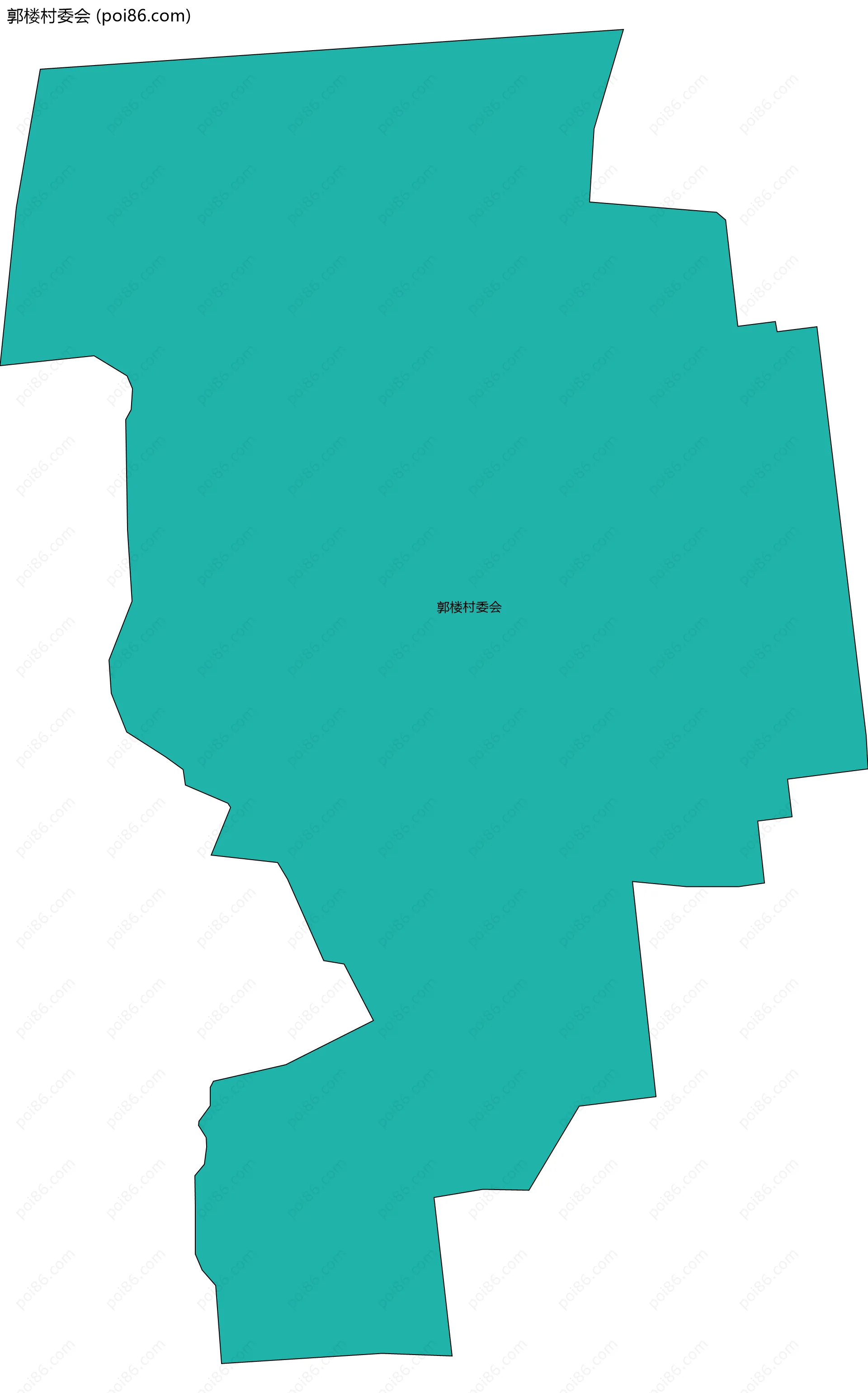 郭楼村委会边界地图