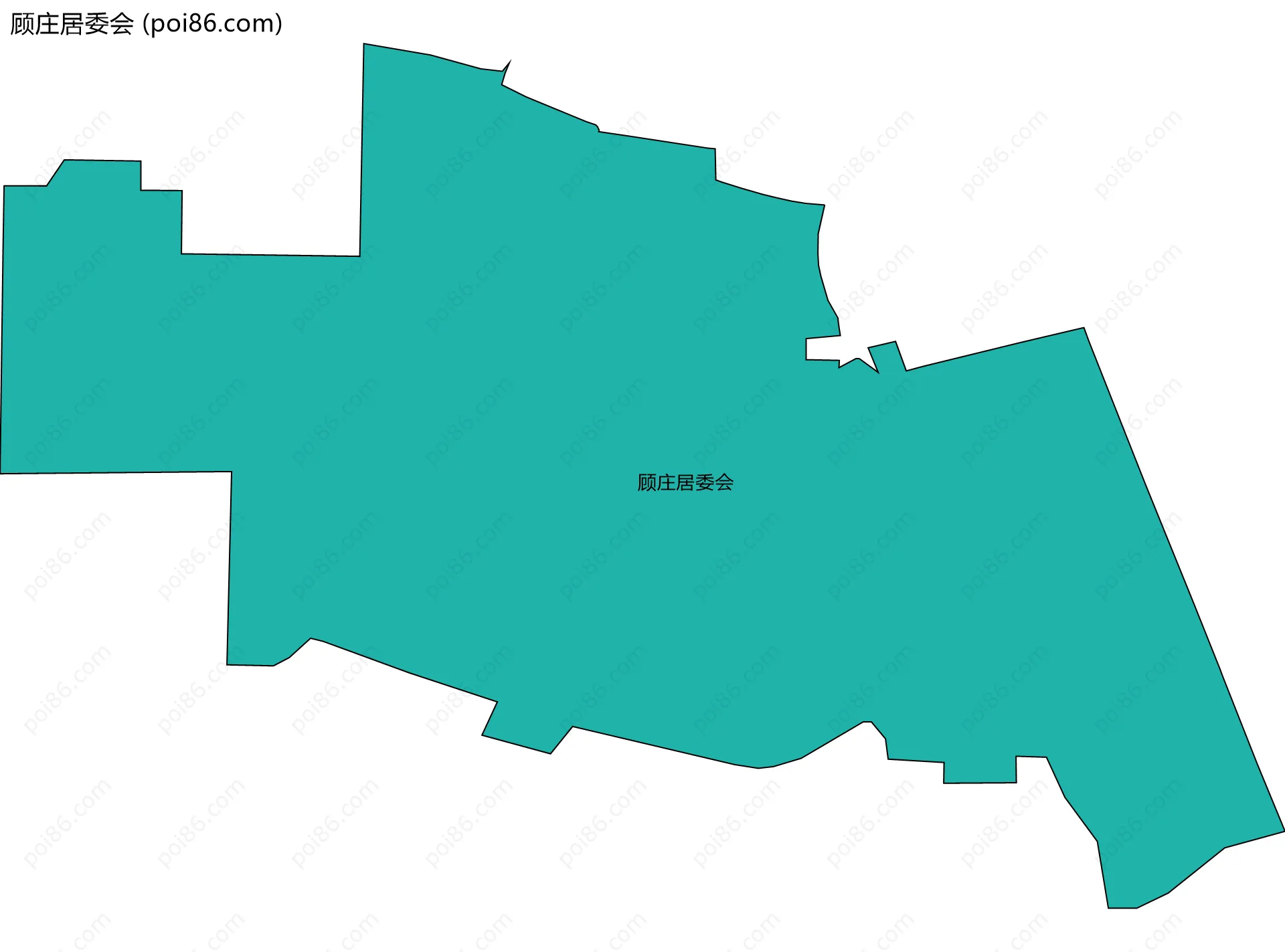 顾庄居委会边界地图