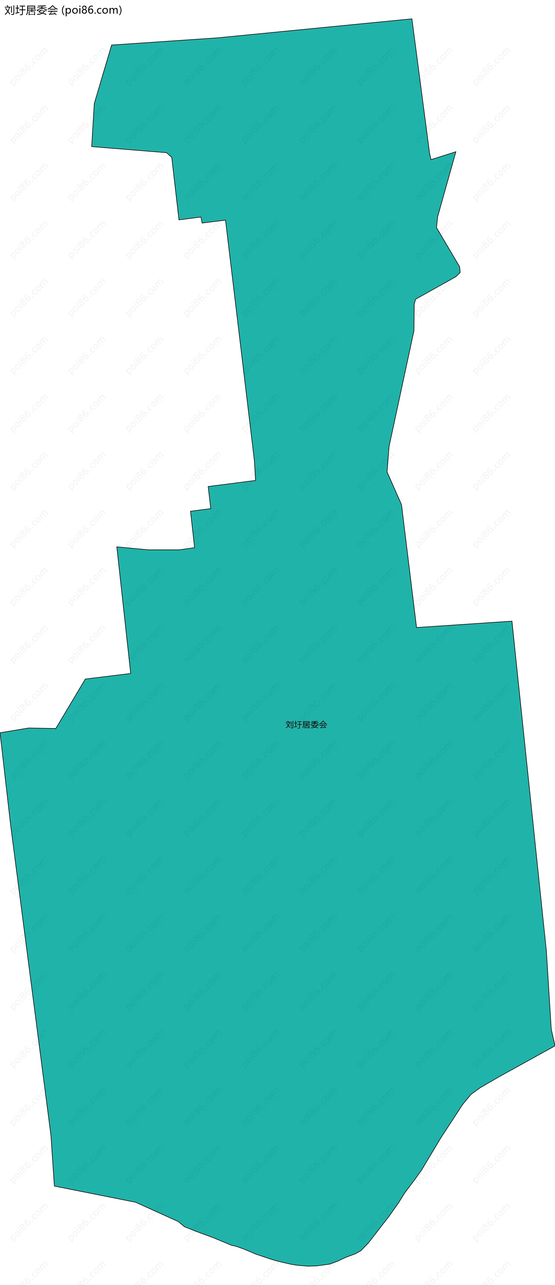 刘圩居委会边界地图