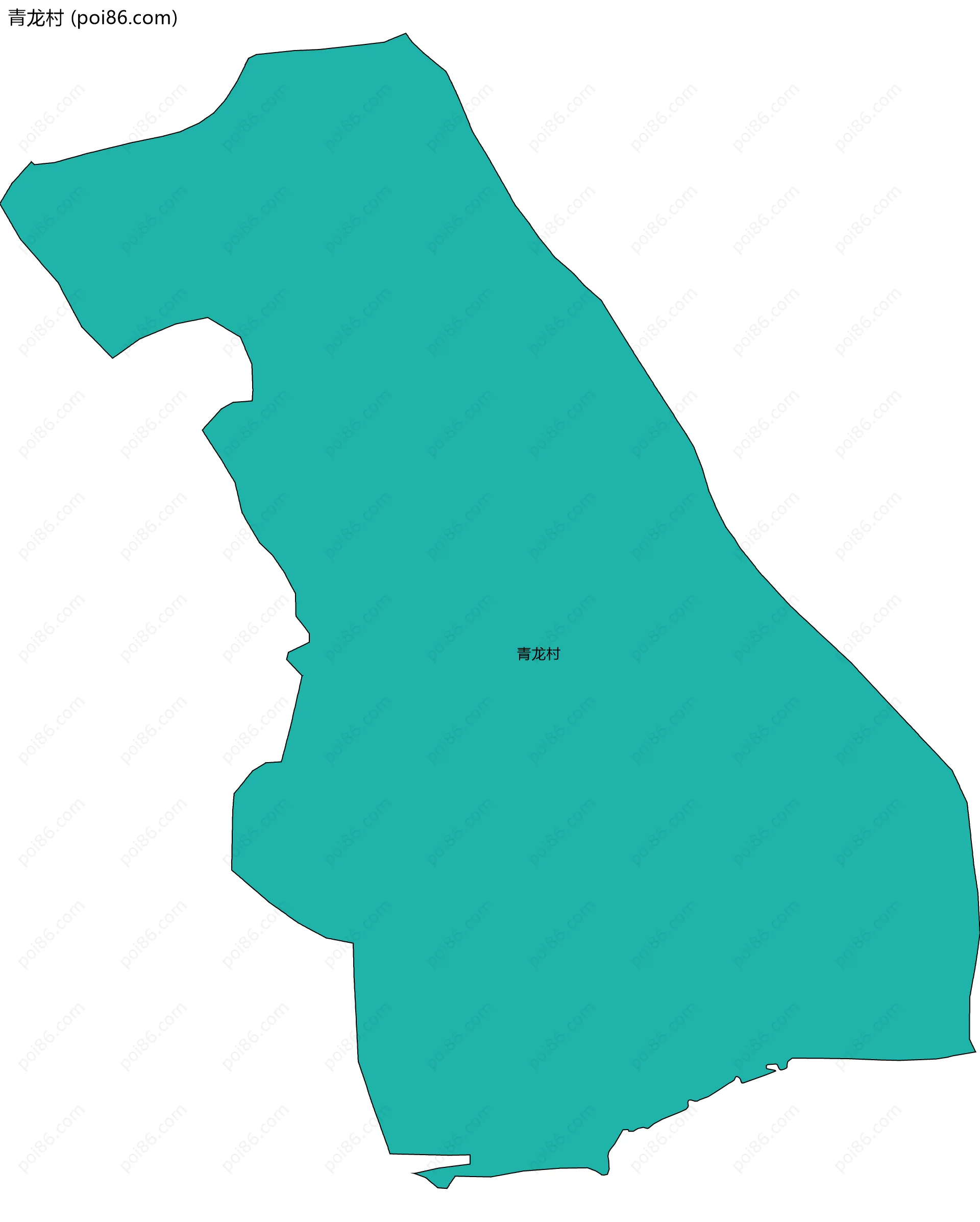 青龙村边界地图