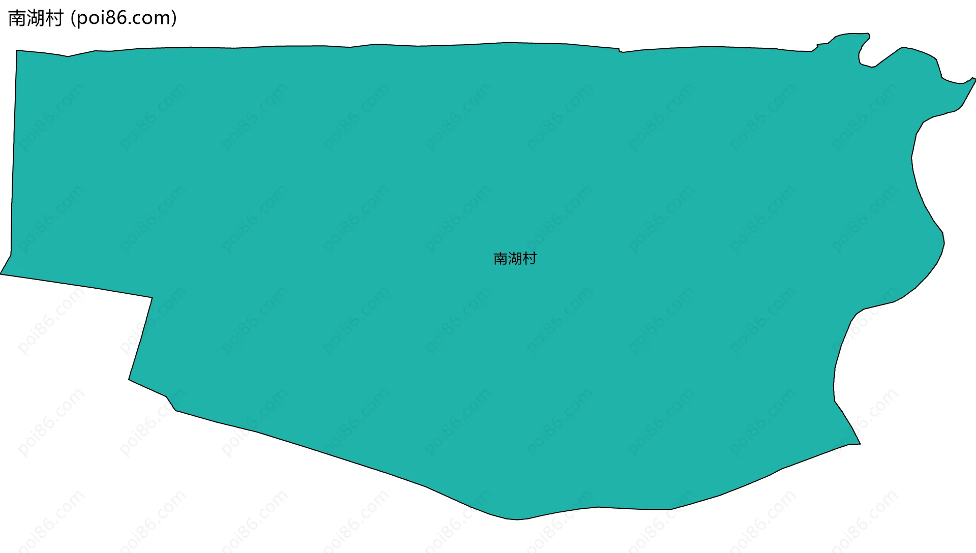 南湖村边界地图