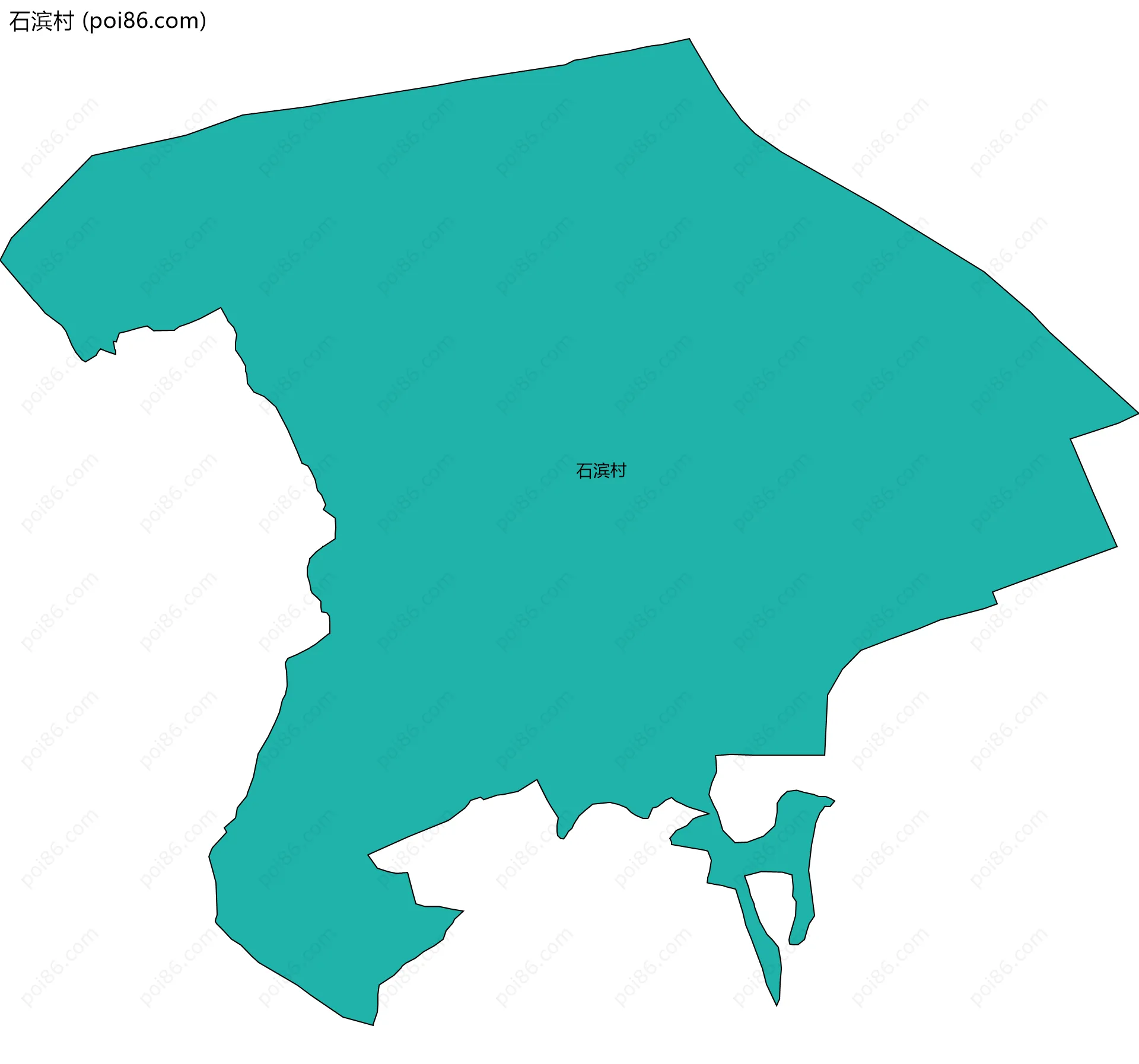 石滨村边界地图