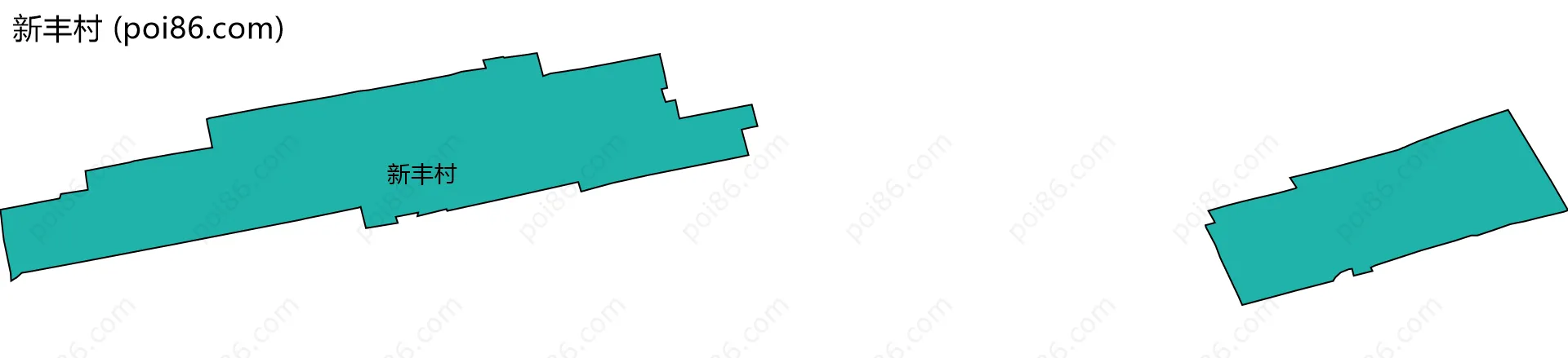 新丰村边界地图