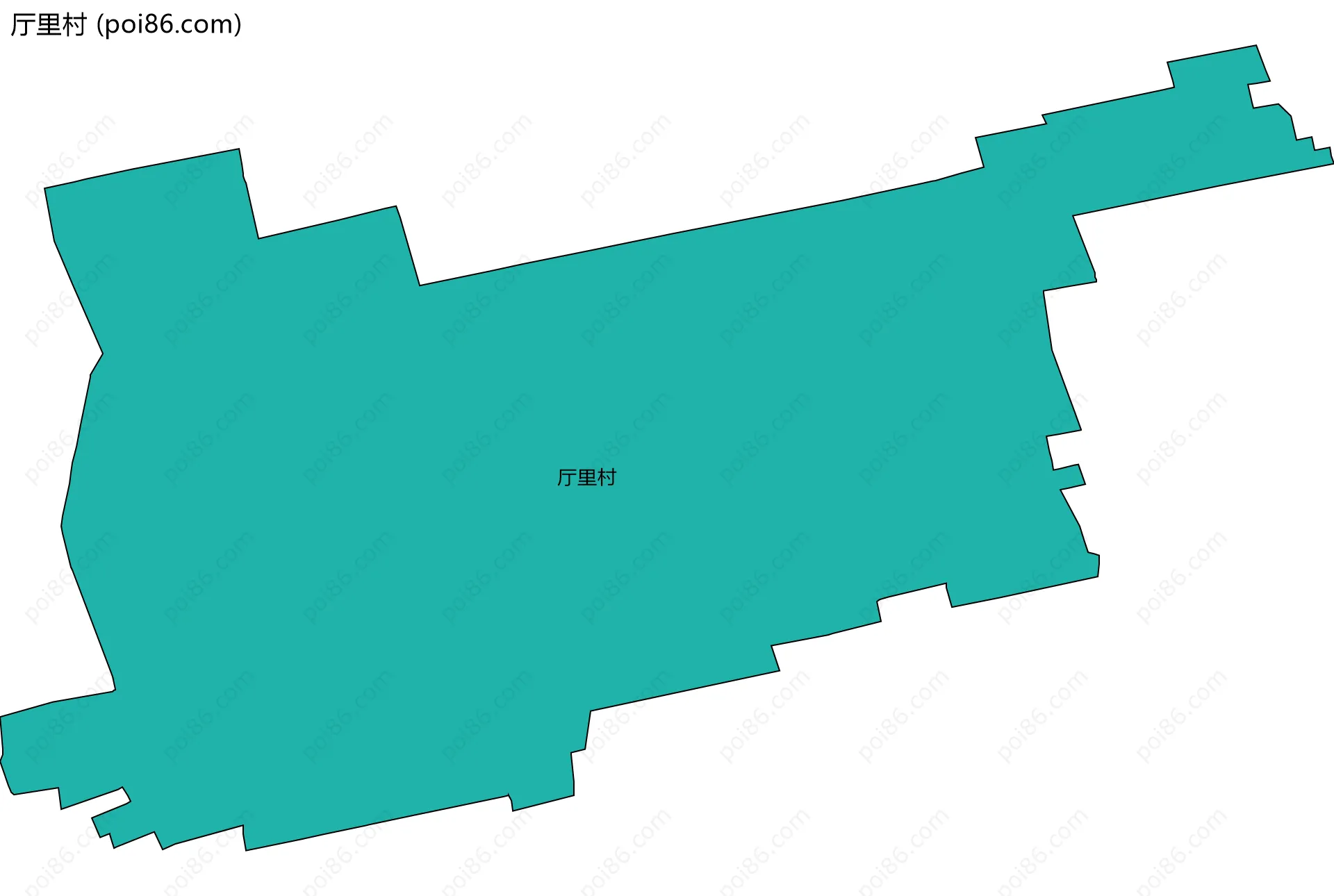 厅里村边界地图