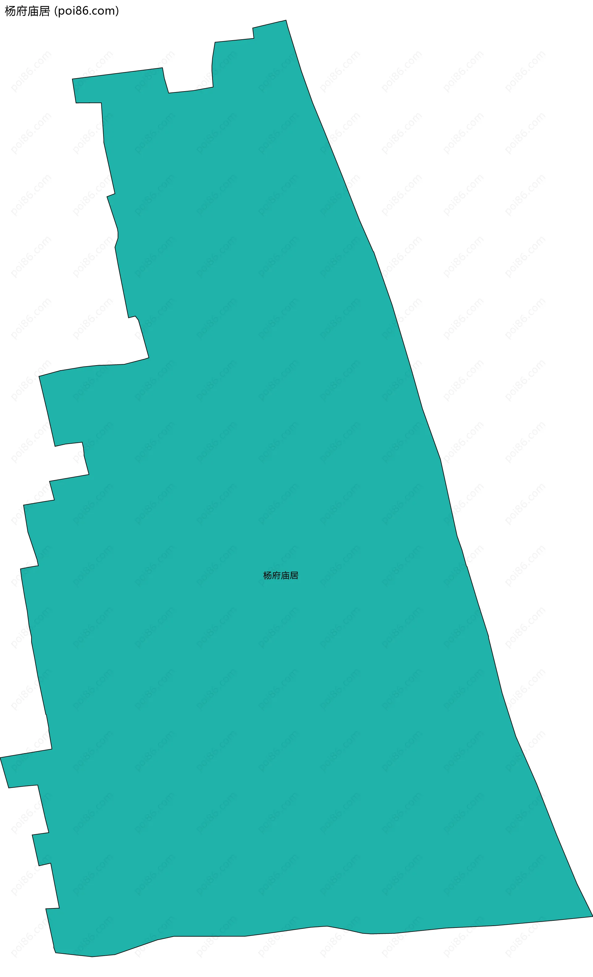 杨府庙居边界地图